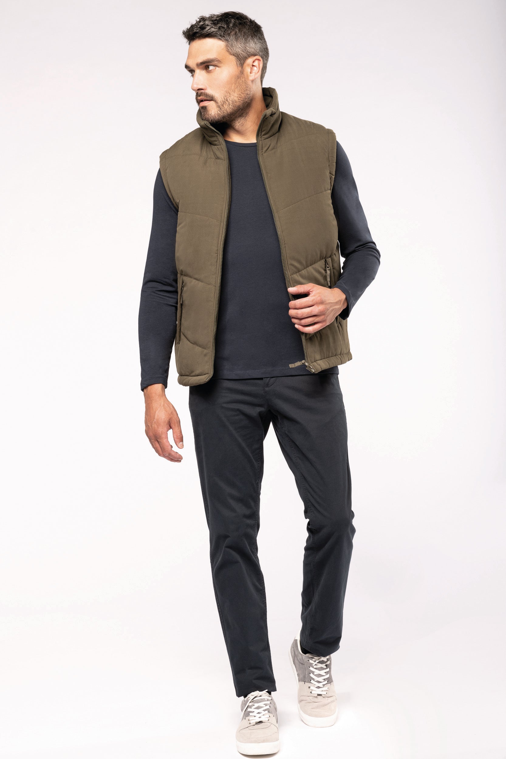 Bodywarmer doublé polaire unisexe