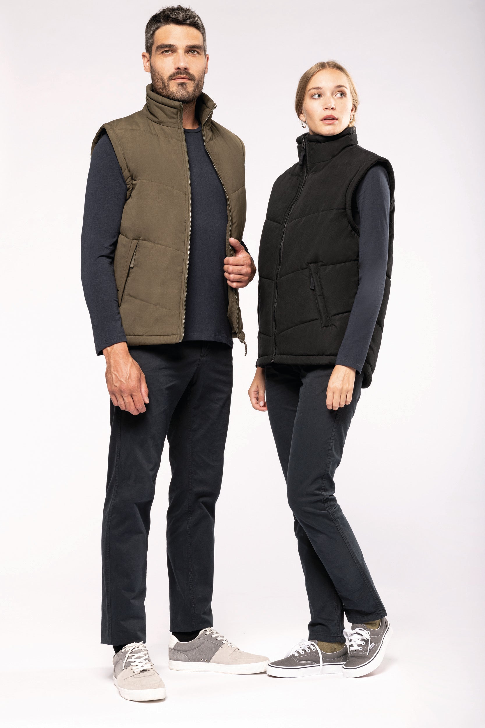 Bodywarmer doublé polaire unisexe