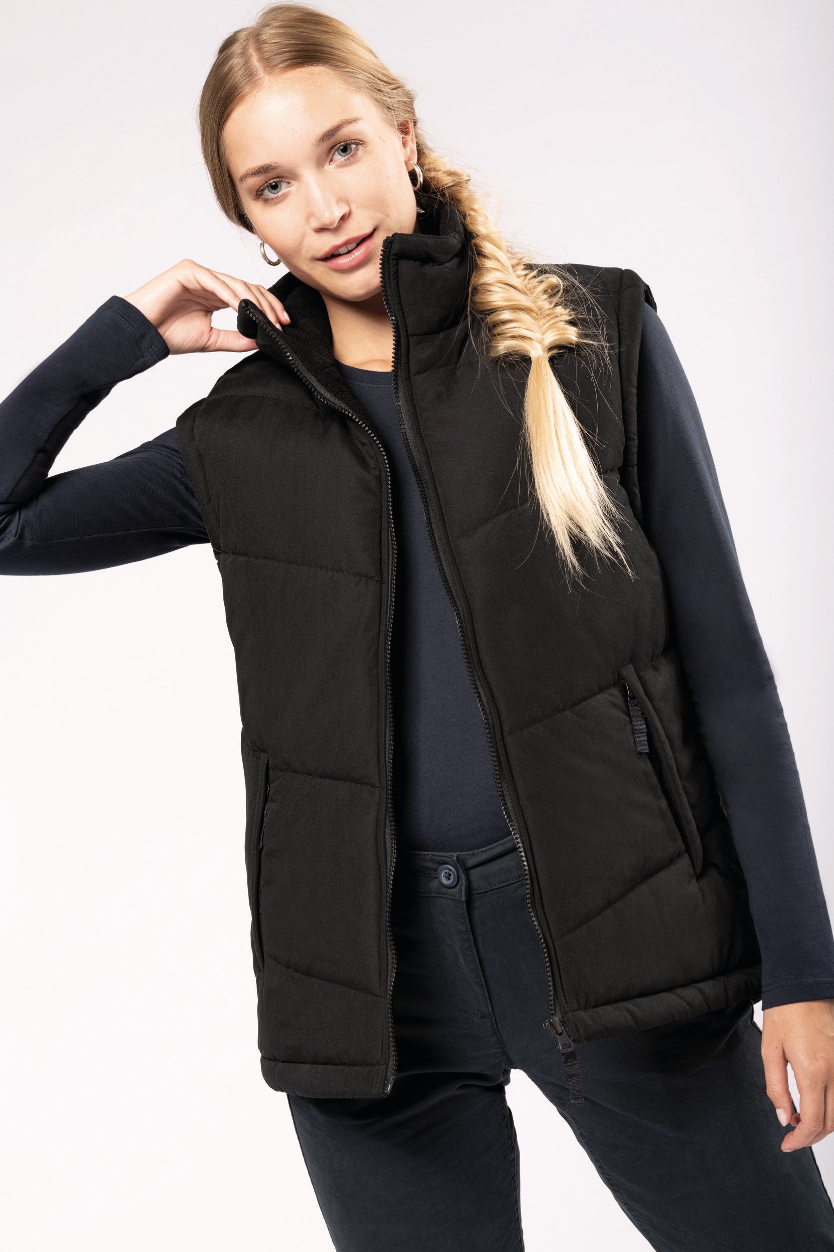 Bodywarmer doublé polaire unisexe