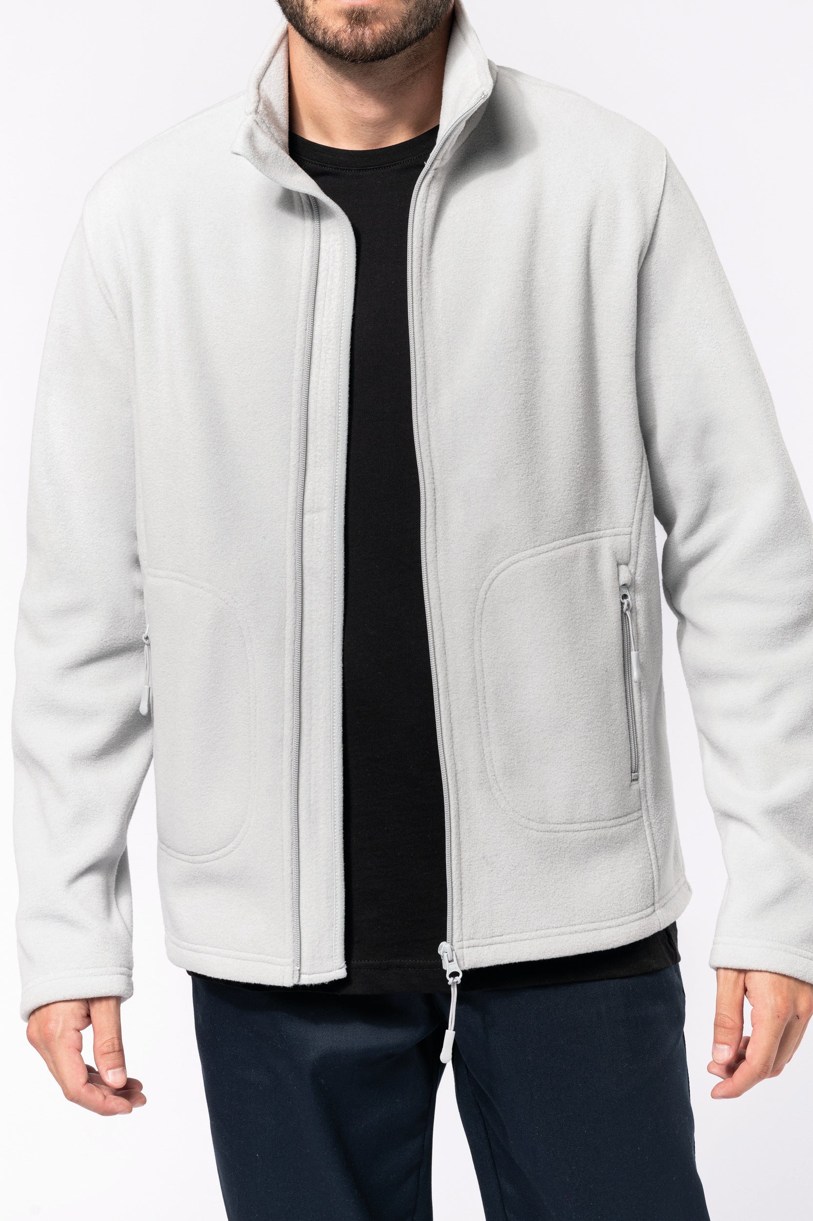 Unisex eco-responsible microfleece jacket