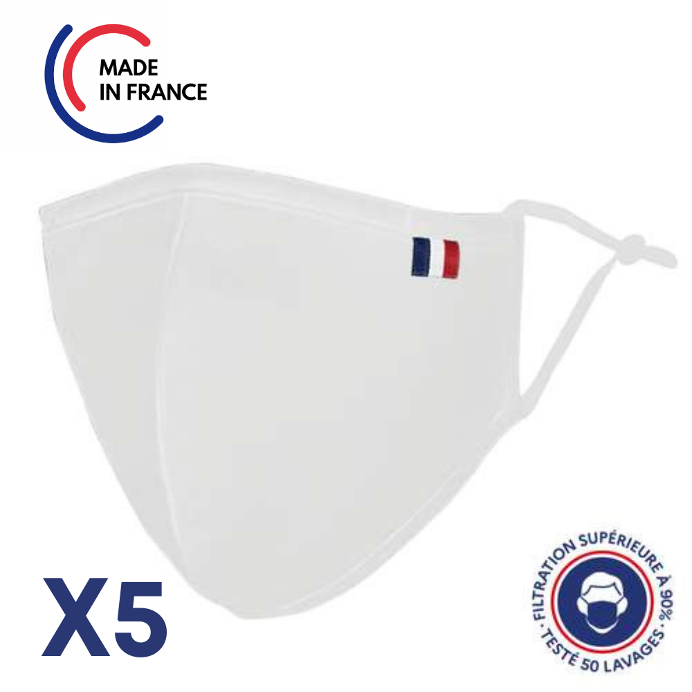 Uns1 Mask 50 Washes Ninja Shape - Cotton - Adult Size - General Public Mask With Filtration Guaranteed Over 99%