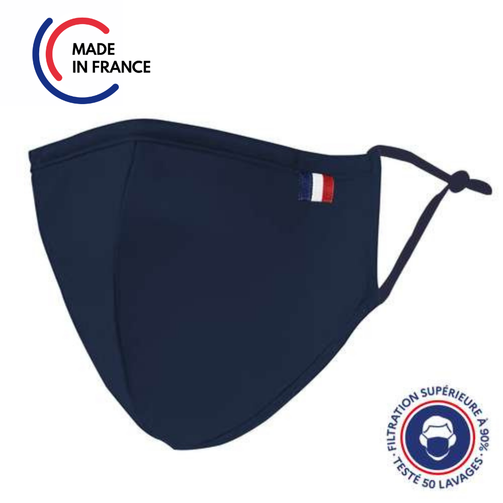 Uns1 Mask 50 Washes Ninja Shape - Poly + Cotton - Adult Size - General Public Mask With Filtration Guaranteed Over 99%