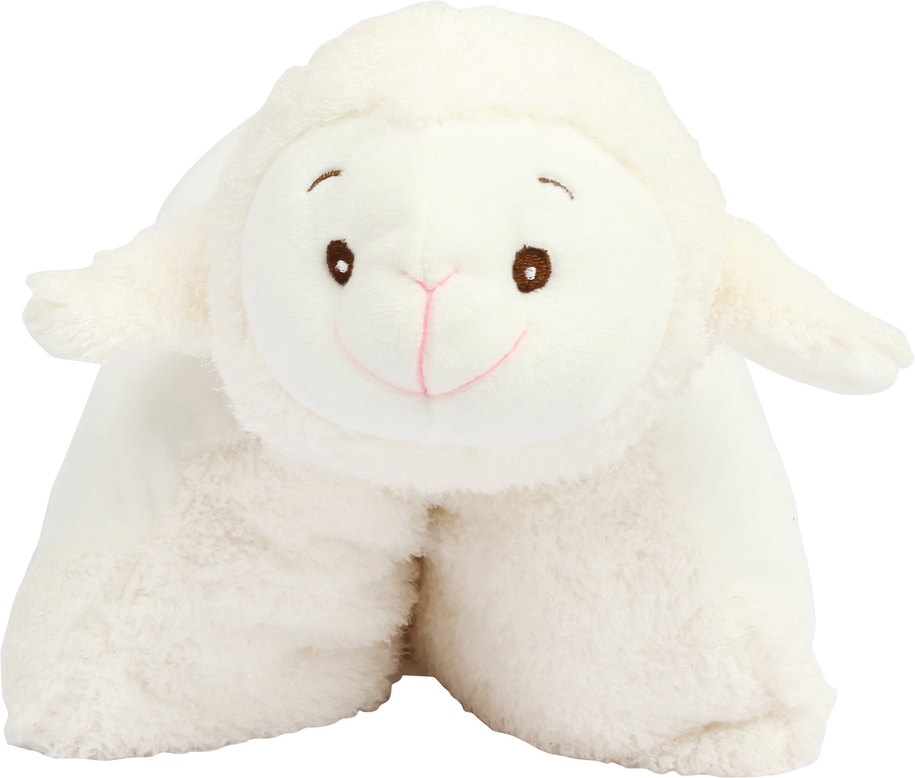 Coussin-peluche zippé Agneau
