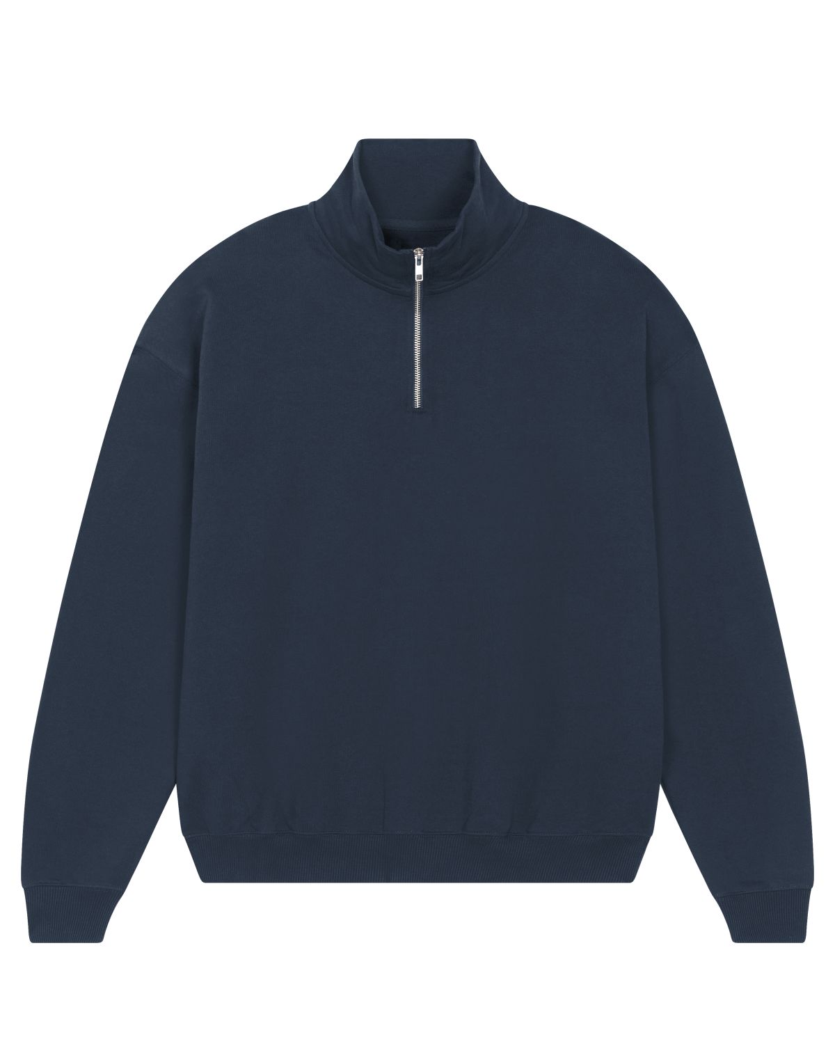 Unisex sweatshirt met kwartrits, boxy fit en droog aanvoelend - Miller Dry