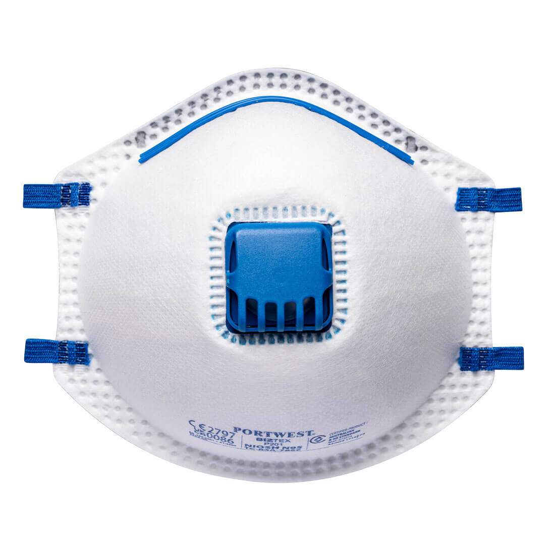 P201 - Masque FFP2 avec valve (10pcs) Blanc
