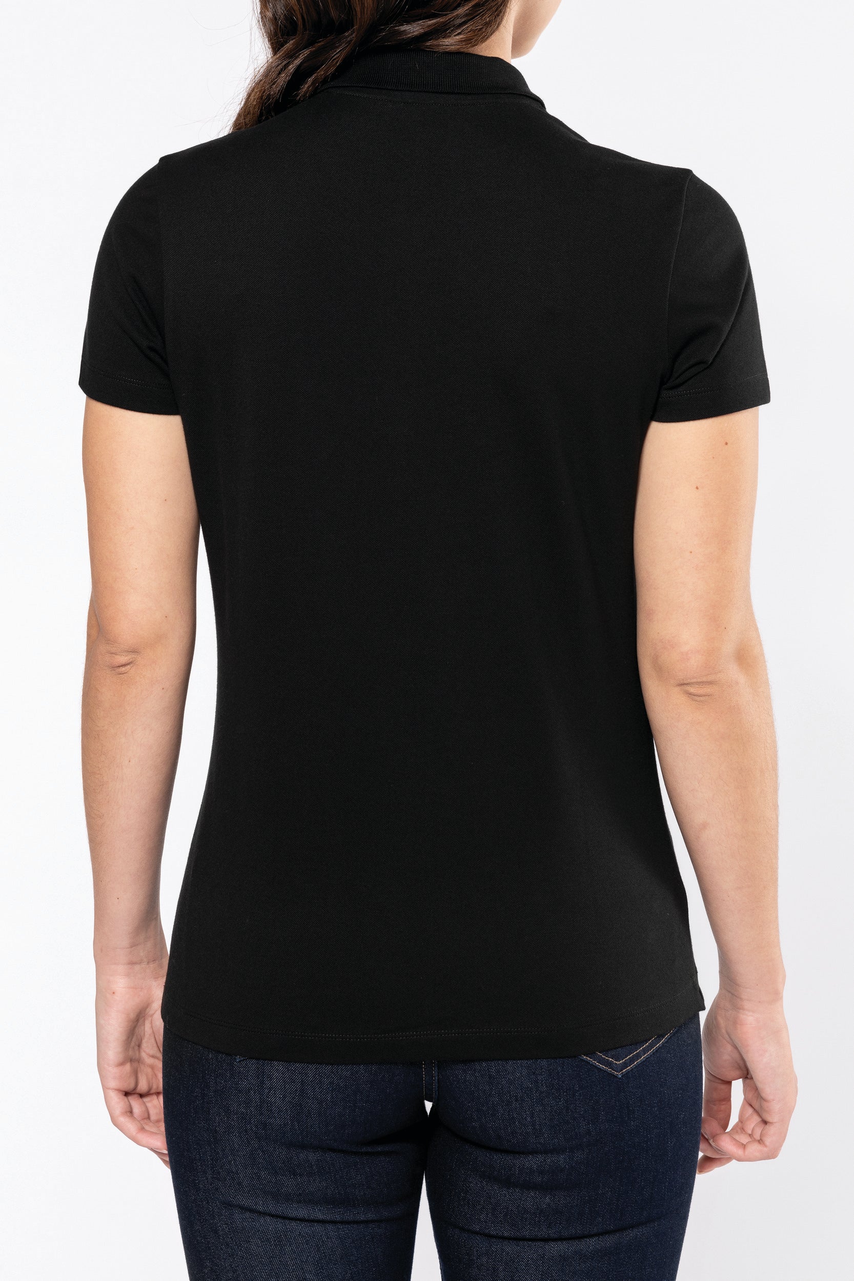 Polo Supima® manches courtes femme