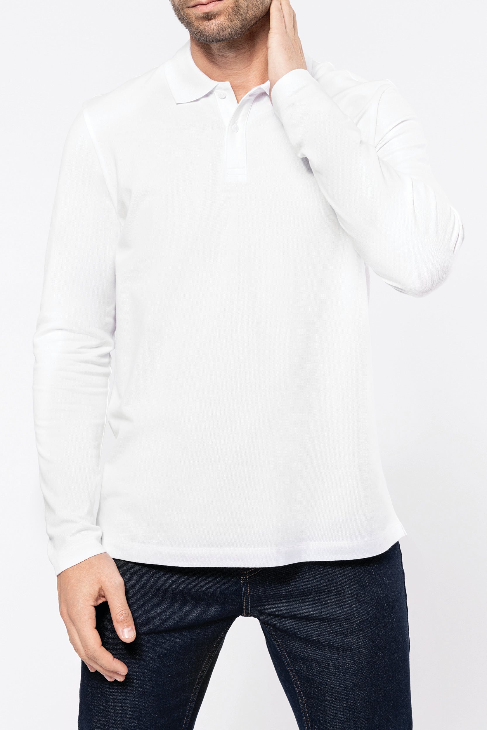 Polo Supima® manches longues homme