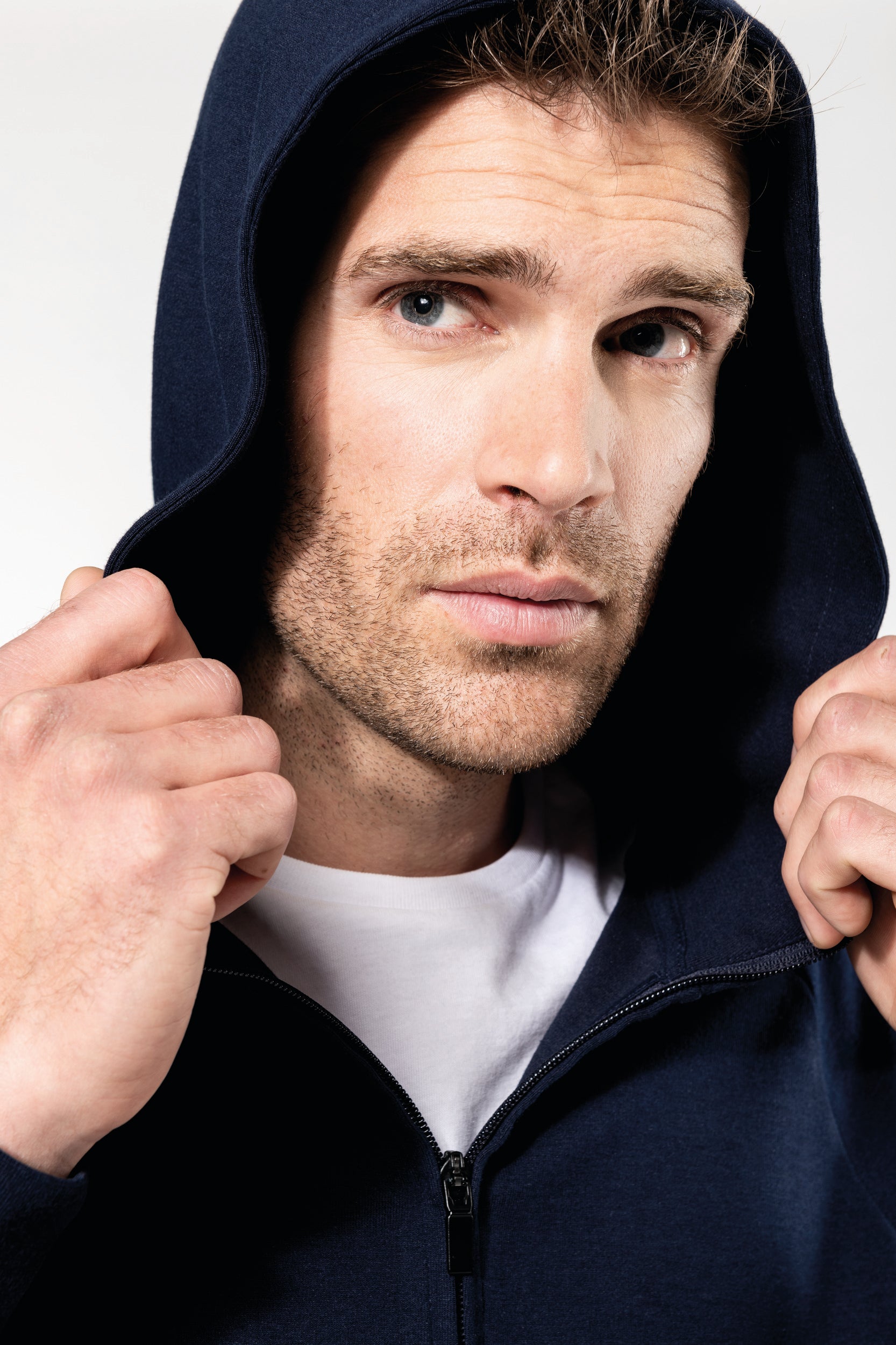 Veste zippée à capuche homme
