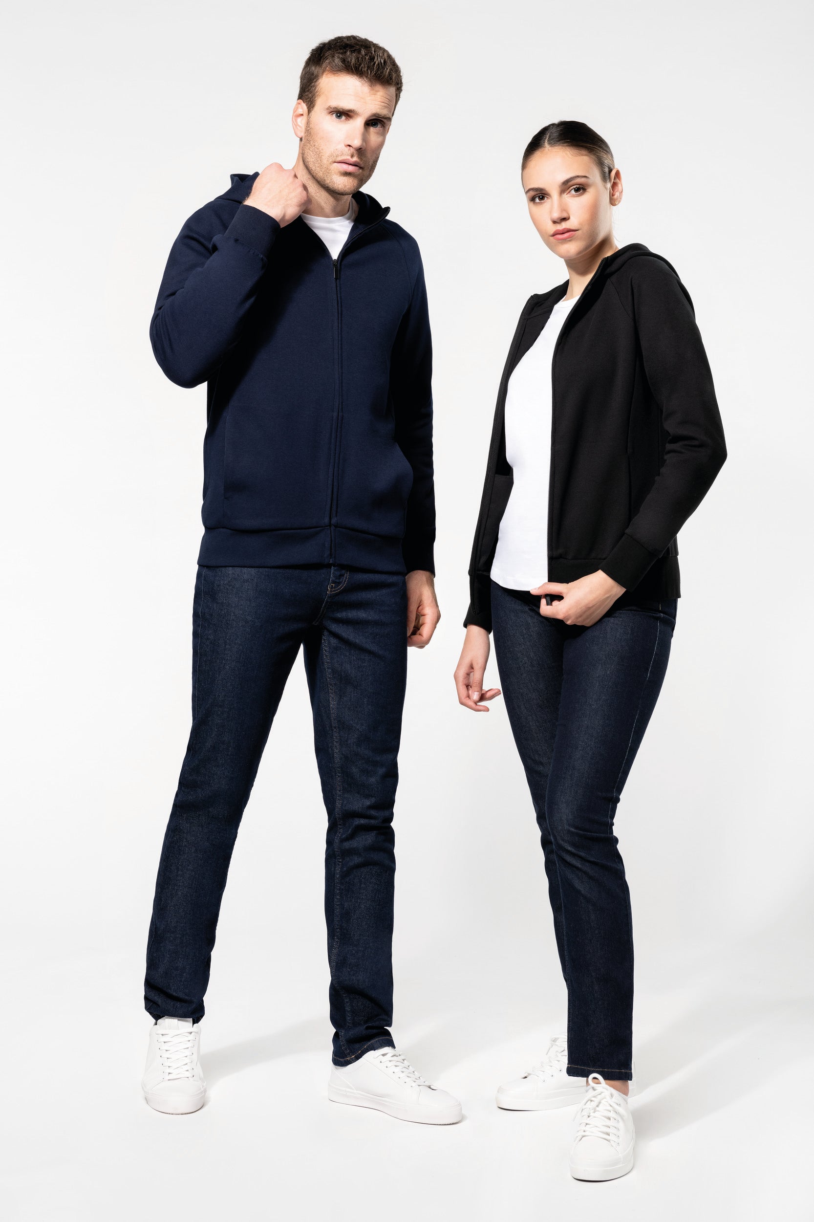 Veste zippée à capuche homme