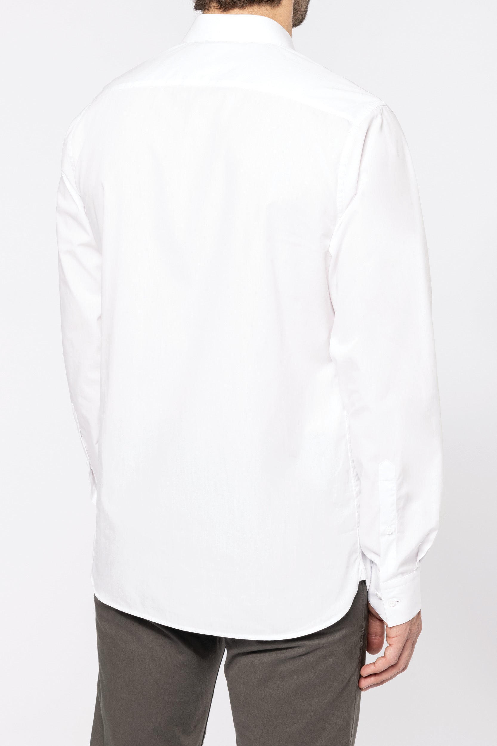Chemise popeline manches longues homme