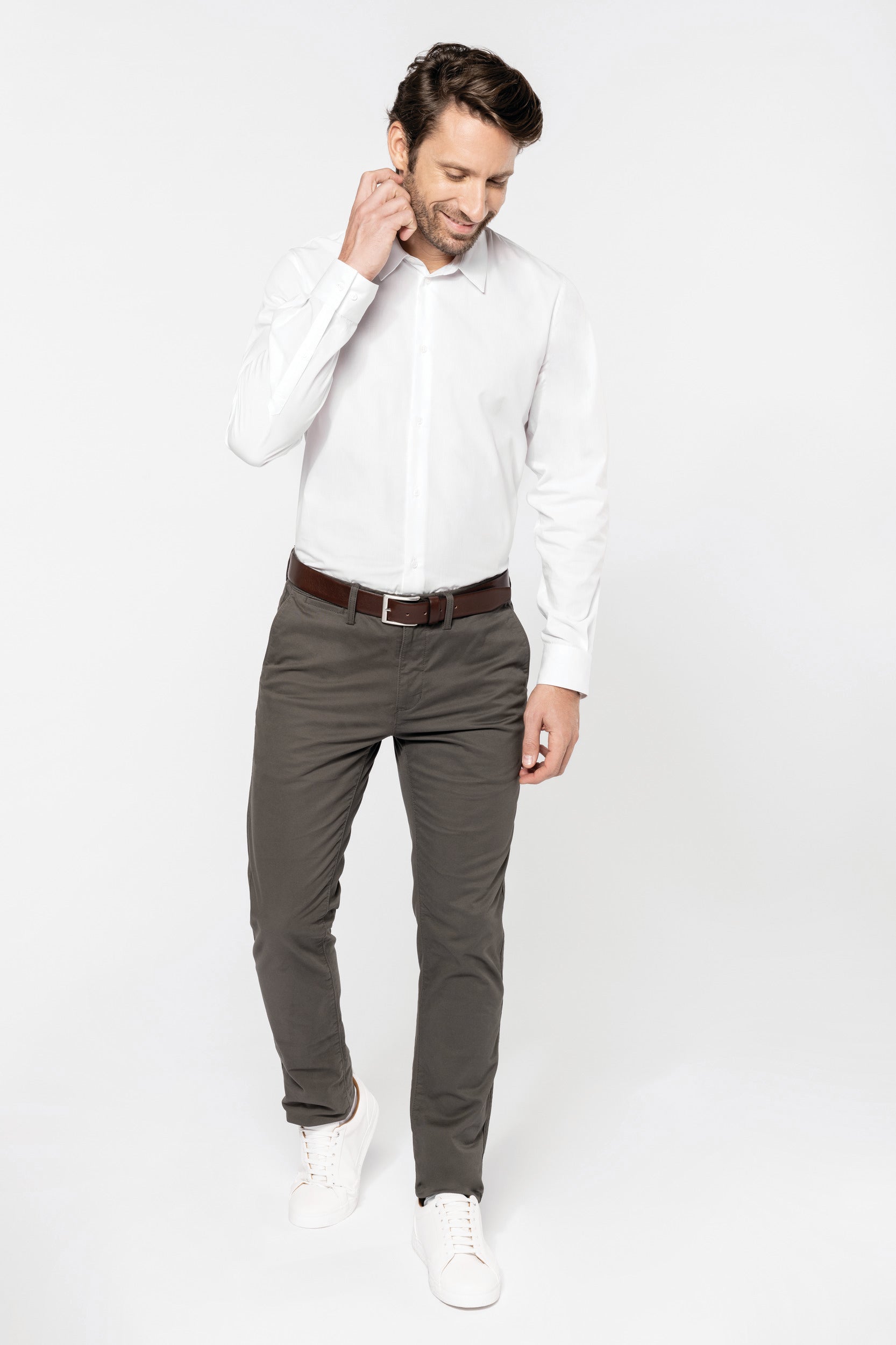 Men's leather belt