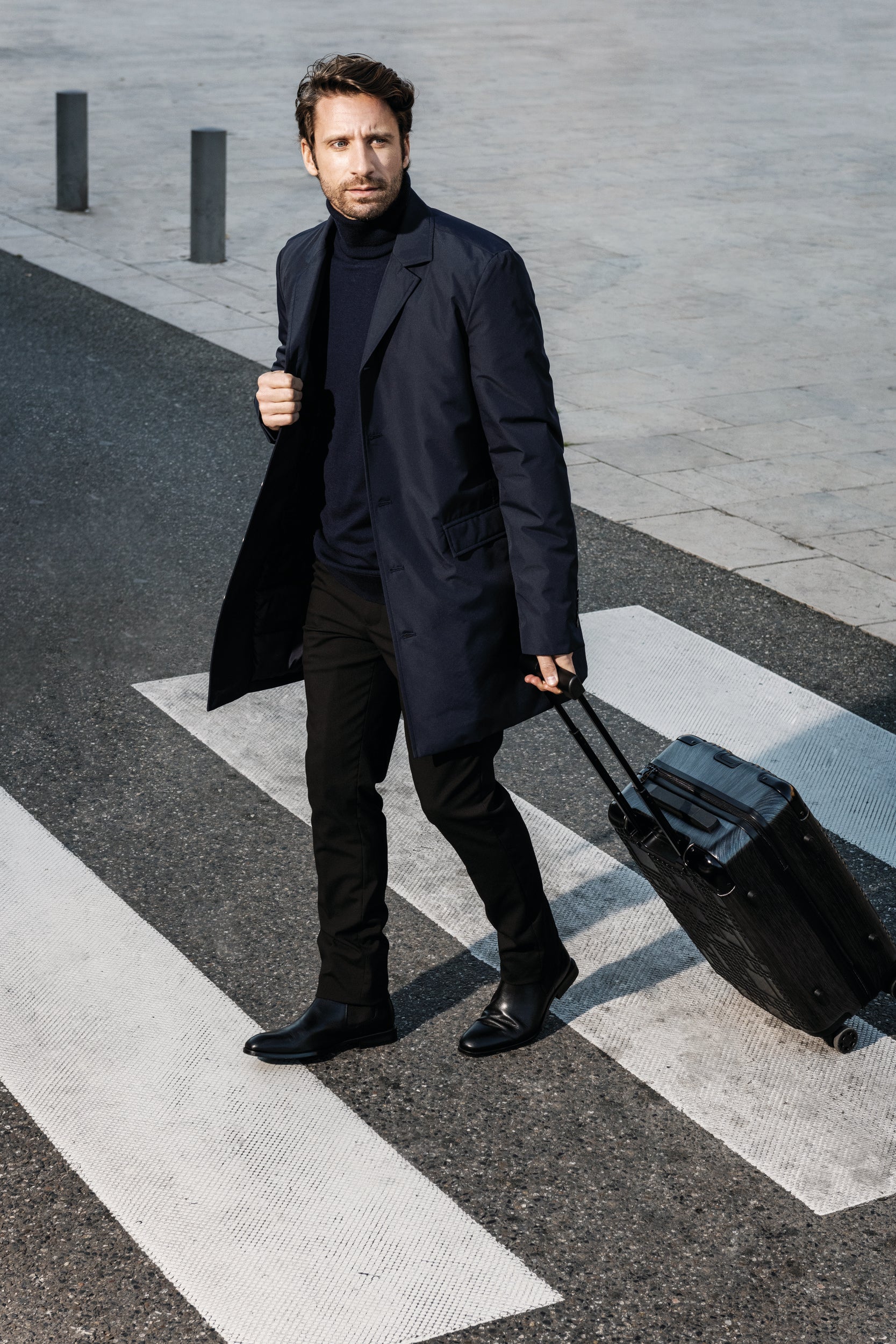 Trench structuré homme
