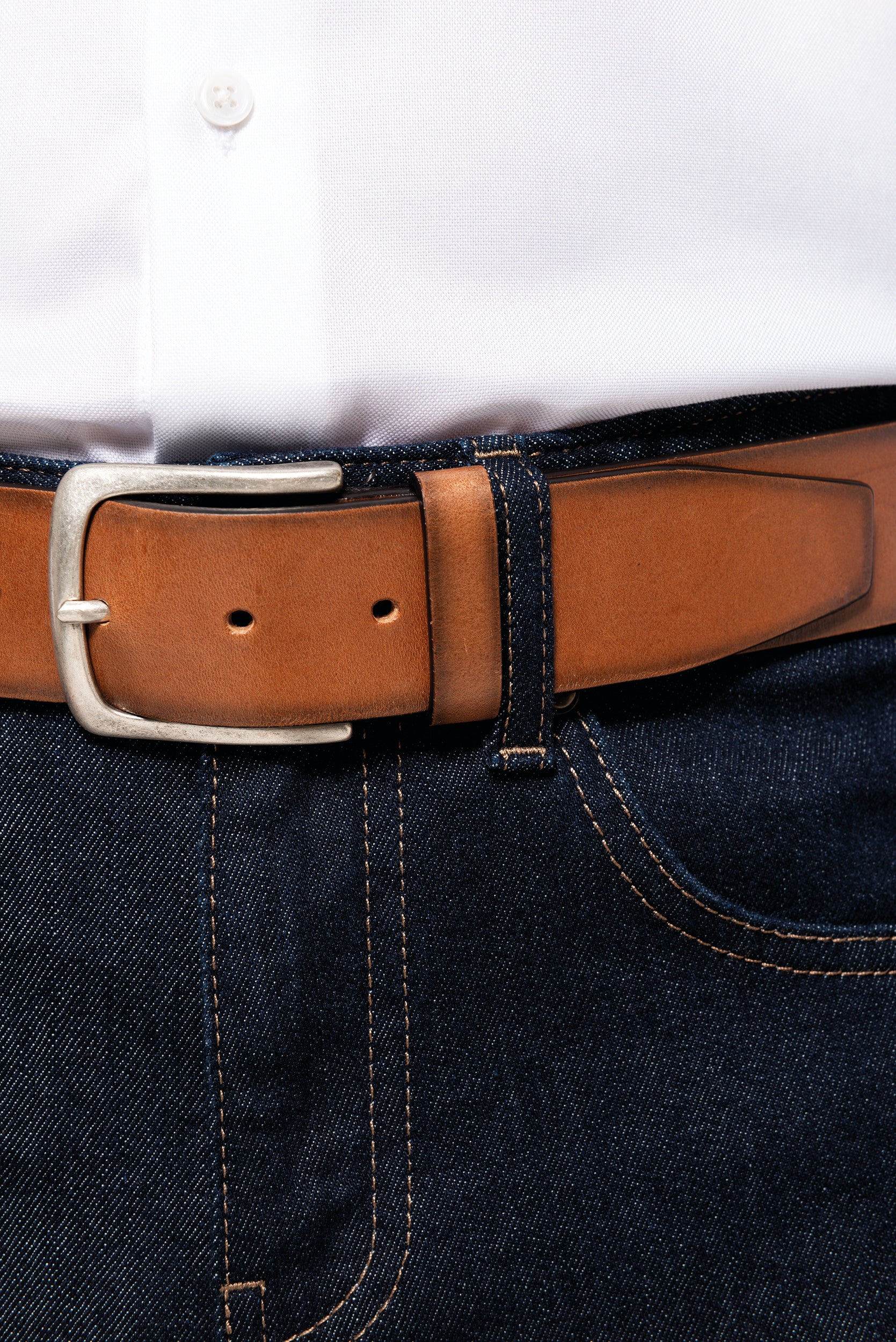 Men's vintage leather belt