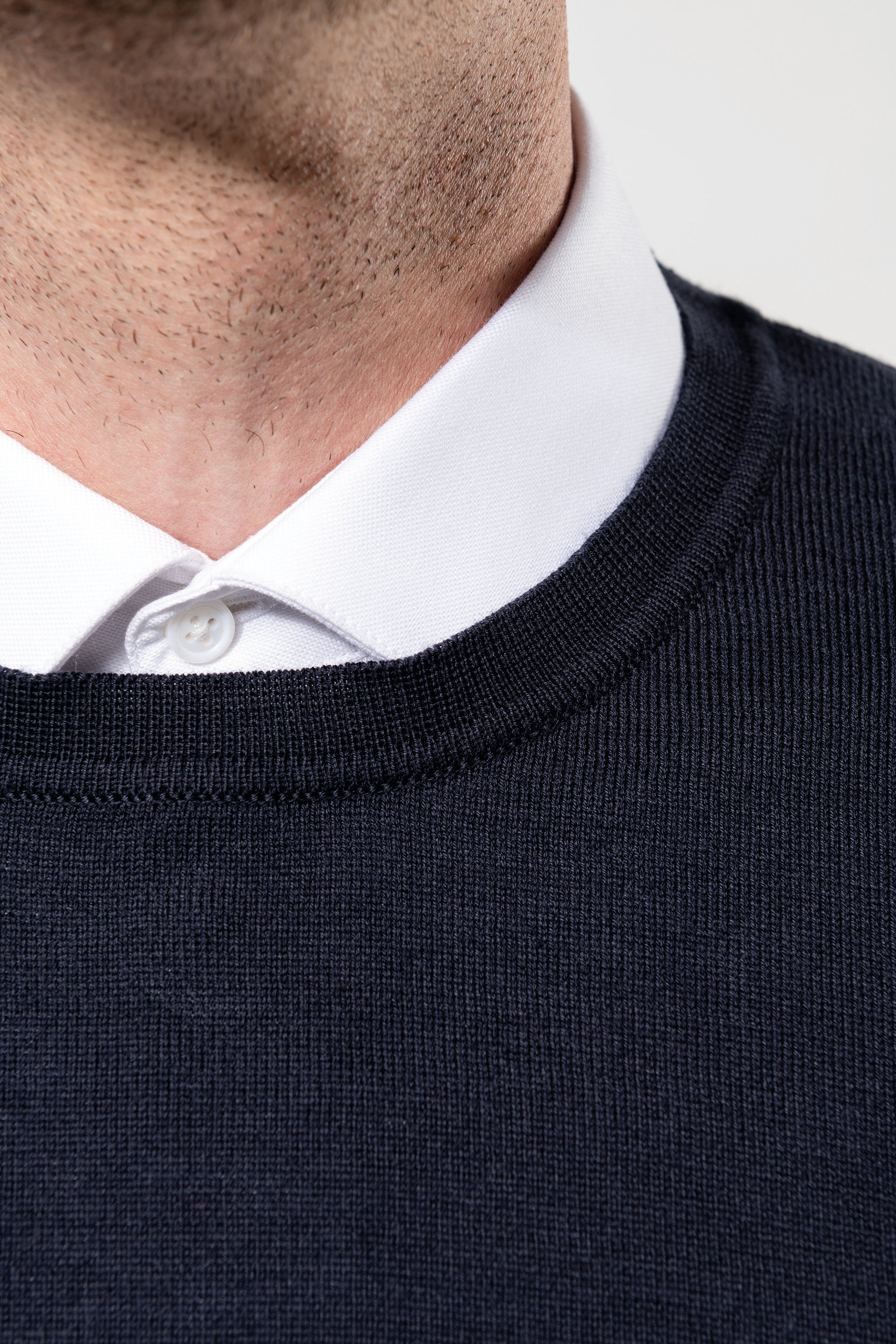 Men's Supima® round neck sweater