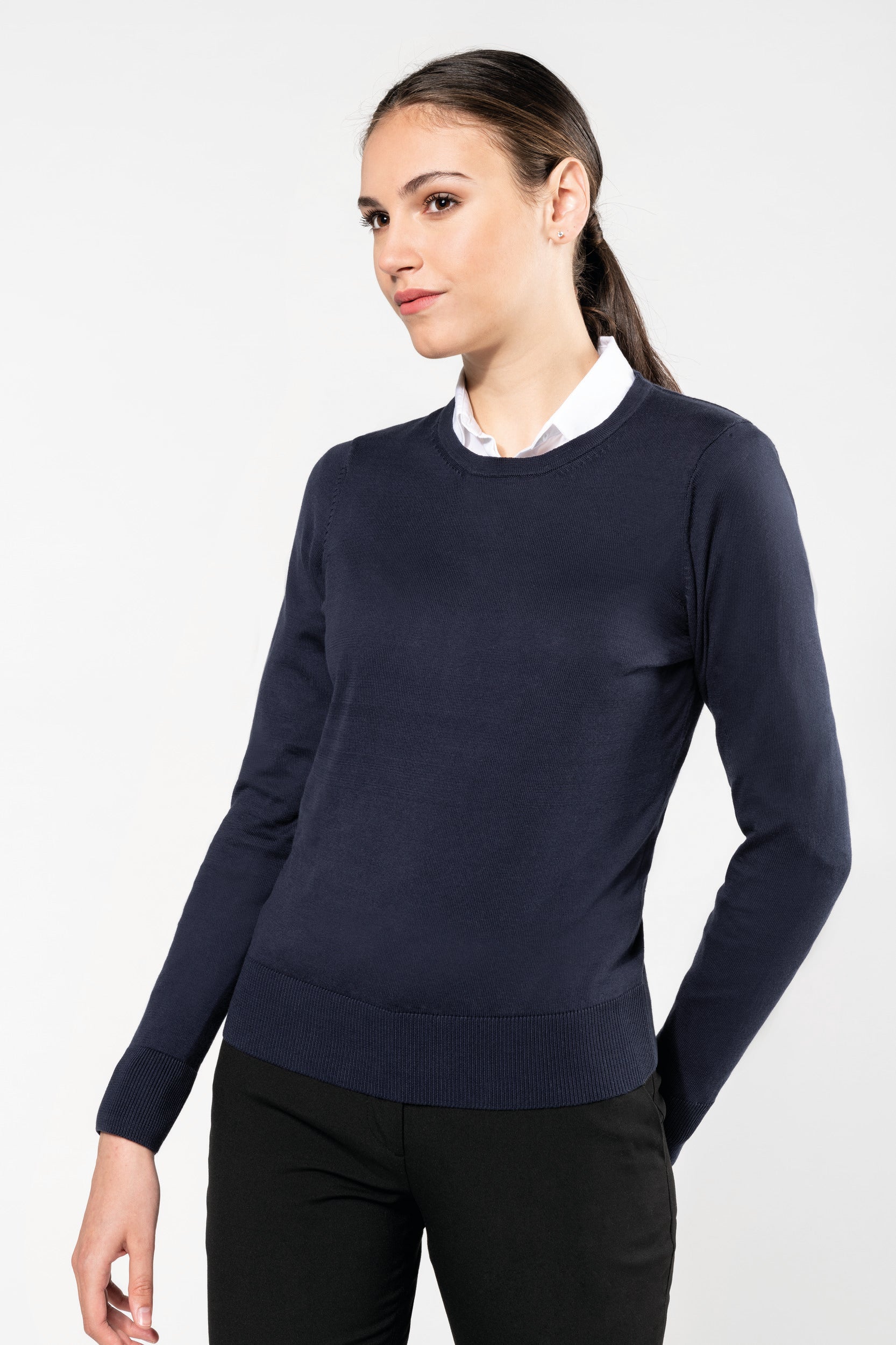 Women's Supima® round neck jumper