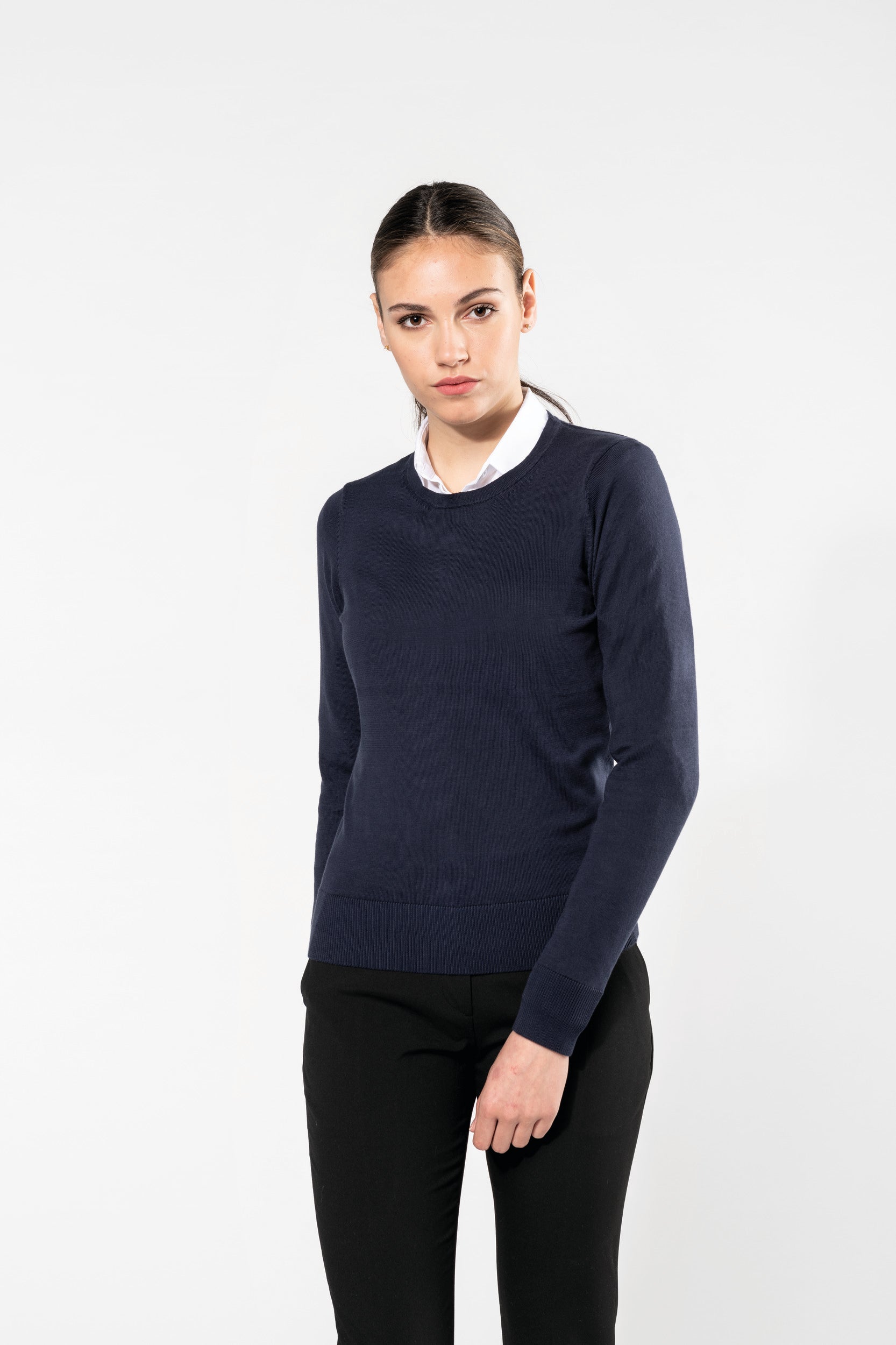 Women's Supima® round neck jumper