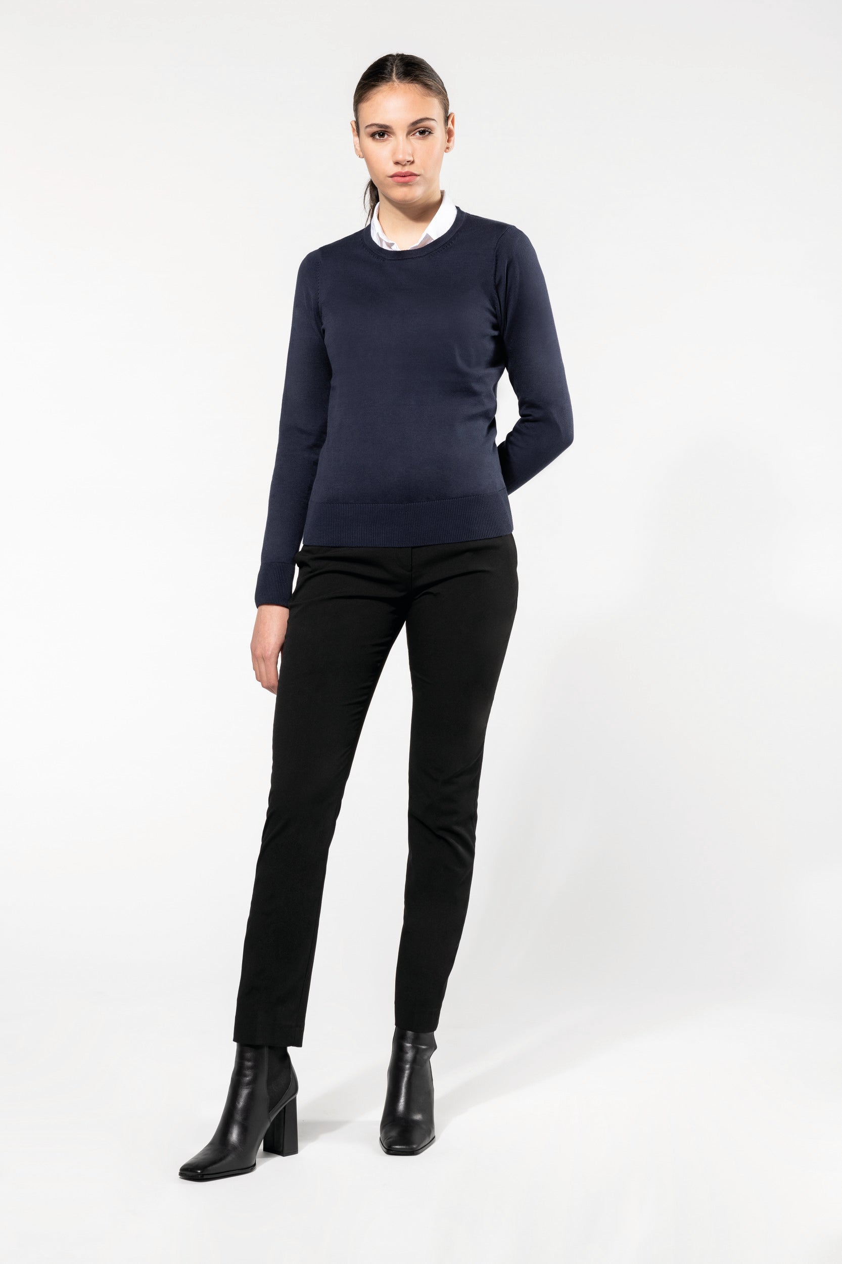 Women's Supima® round neck jumper