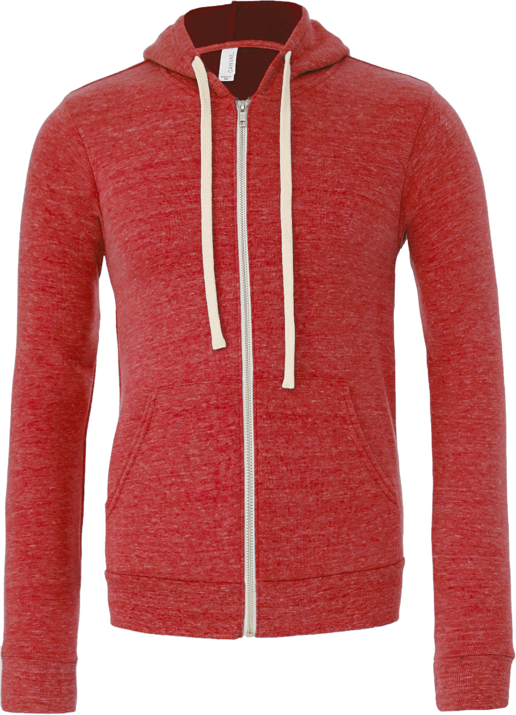 TRIBLEND ZIP-UP HOODED SWEATSHIRT