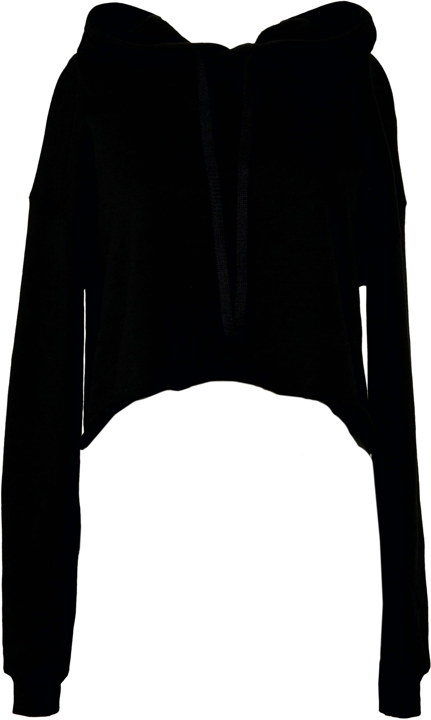 Women's hooded cropped sweatshirt