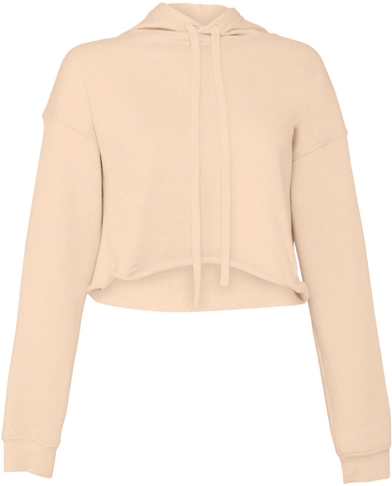 Women's hooded cropped sweatshirt
