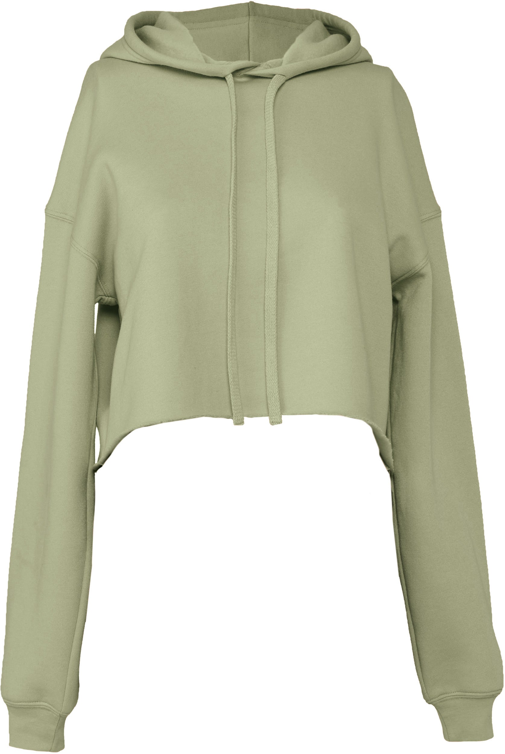 Women's hooded cropped sweatshirt