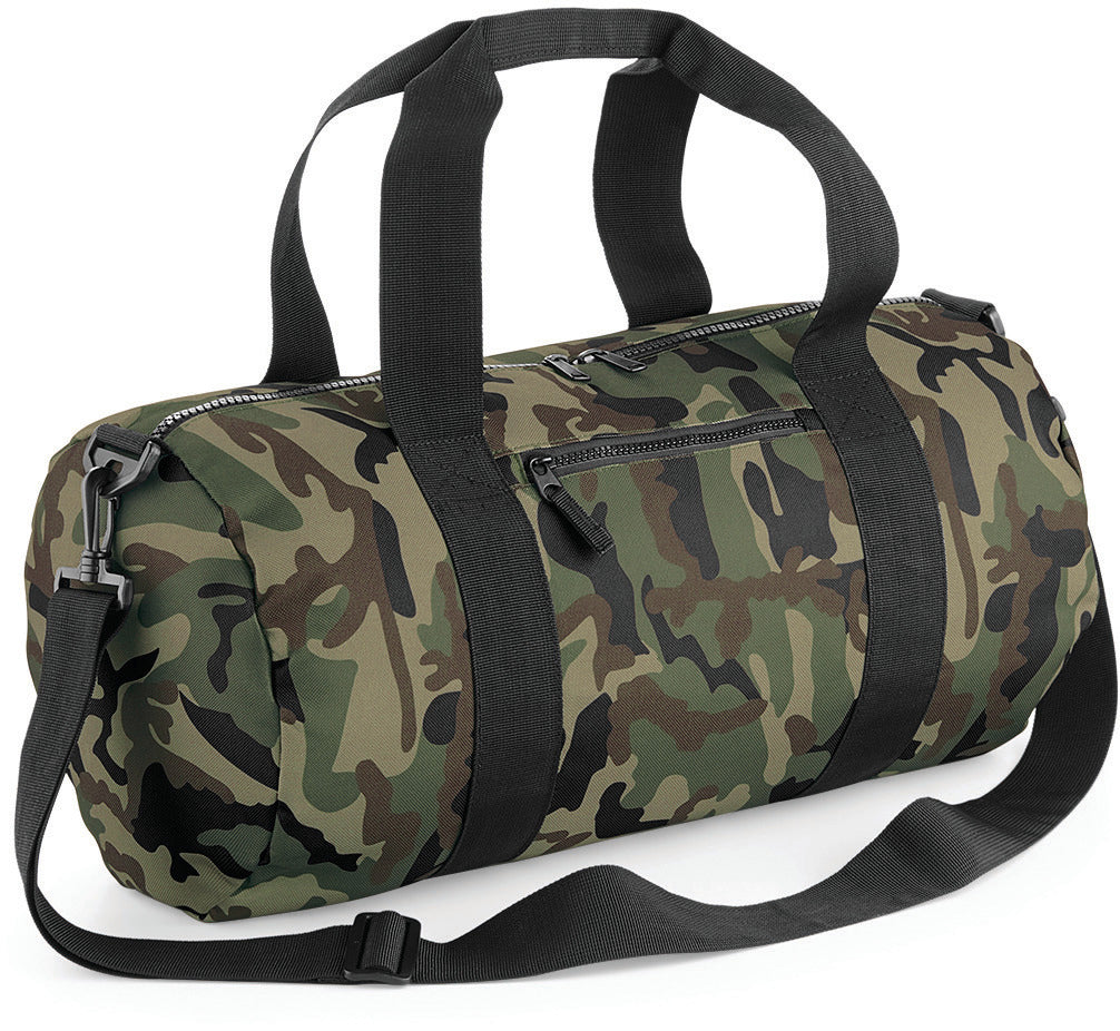 Camo barrel bag