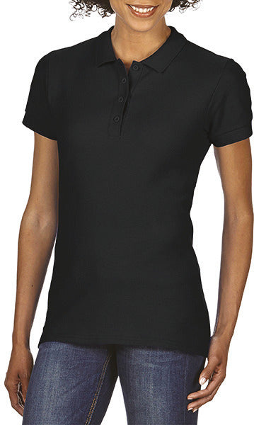 Softstyle dubbel piqué-poloshirt voor dames