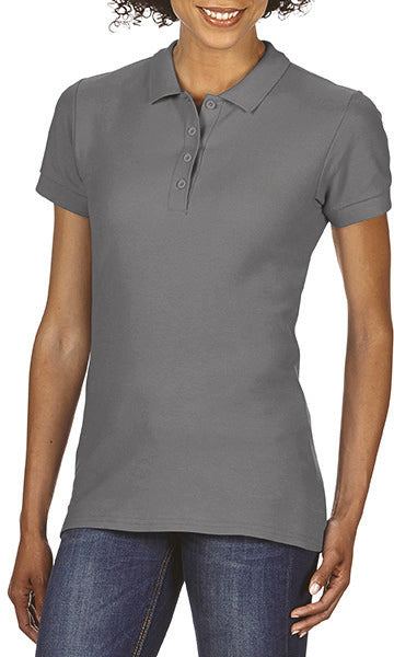 Softstyle dubbel piqué-poloshirt voor dames