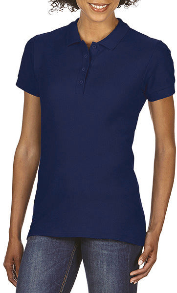 Softstyle dubbel piqué-poloshirt voor dames