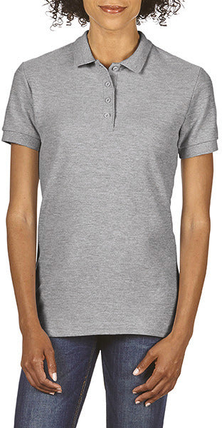 Softstyle dubbel piqué-poloshirt voor dames
