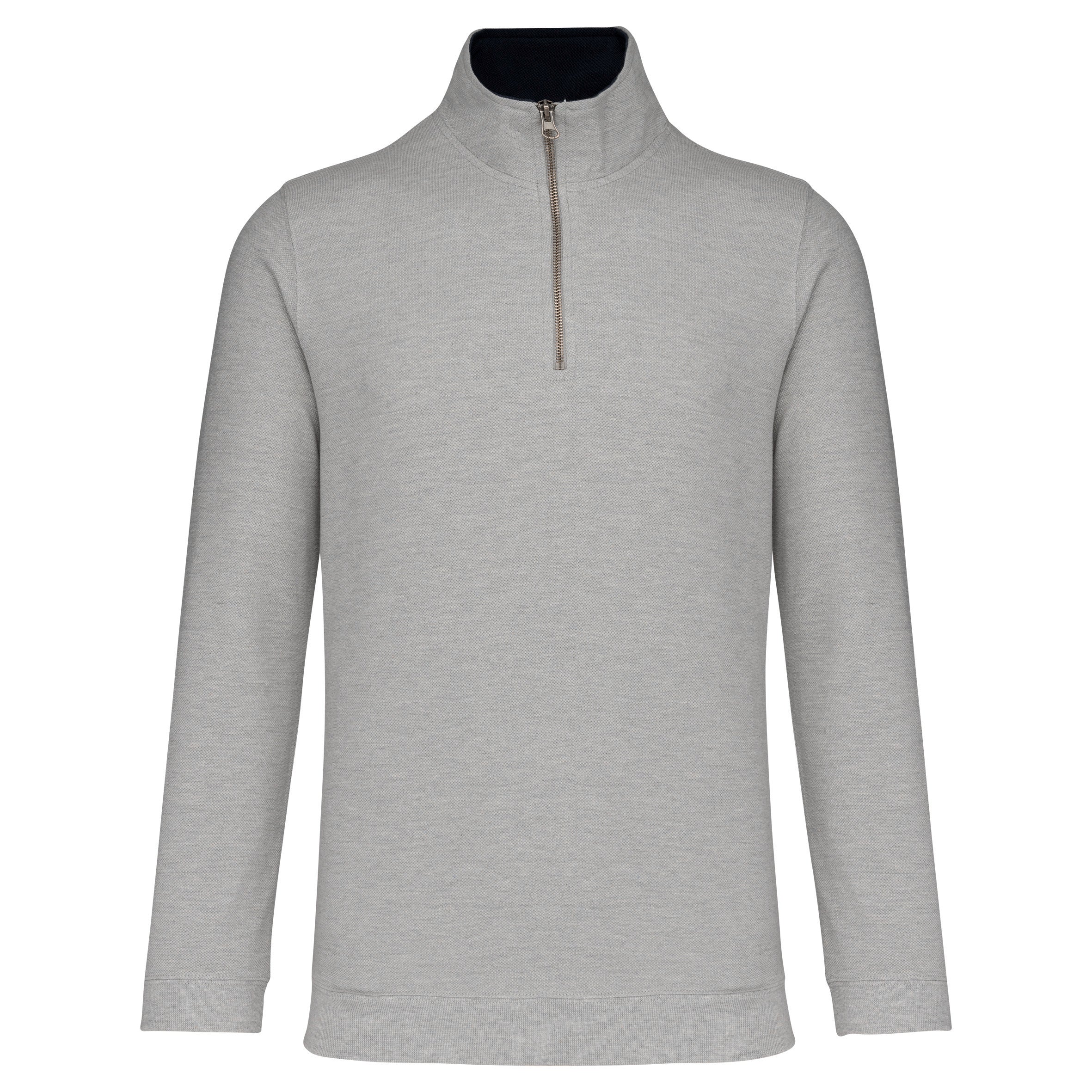 Trucker > sweat-shirt piqué col zippé homme