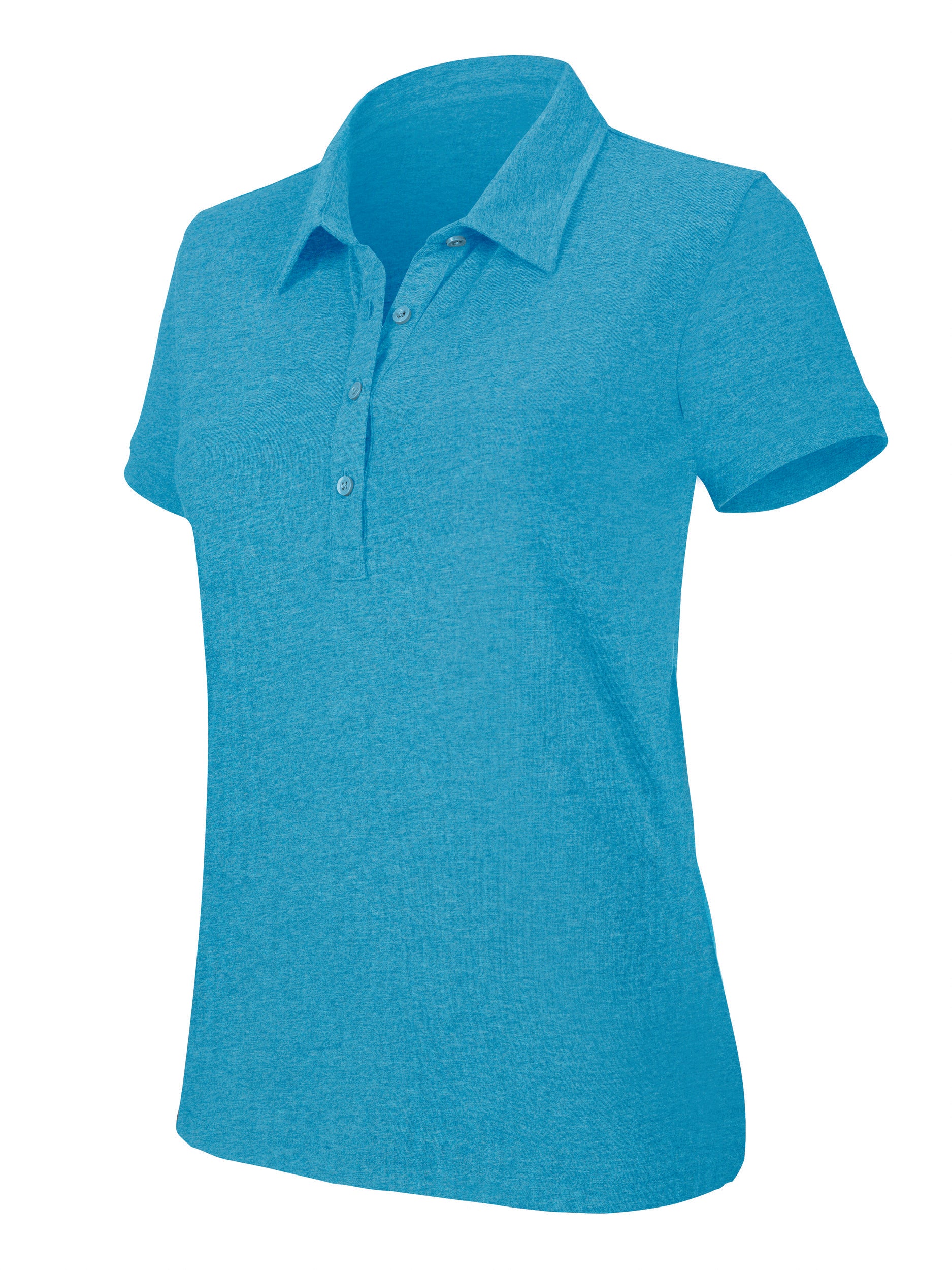 Polo manches courtes "mélange" femme