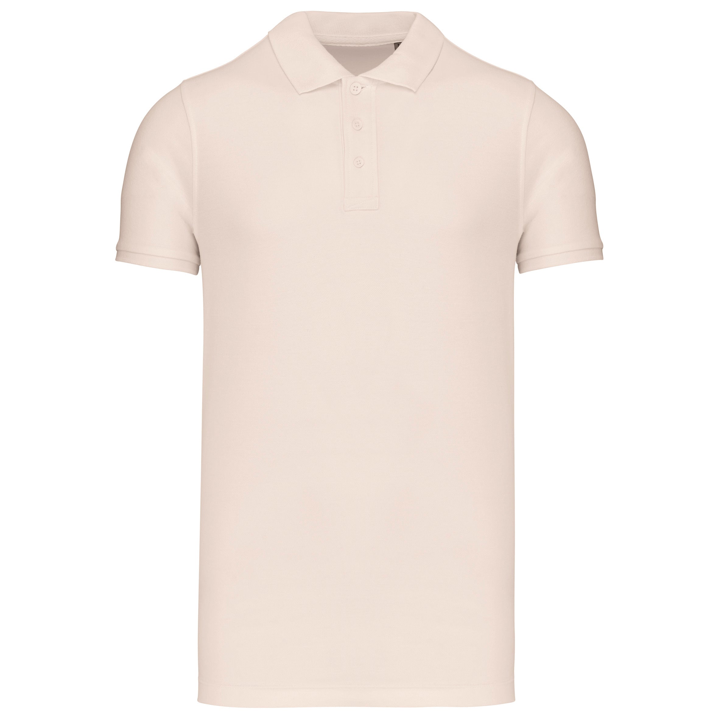 Men's short-sleeved organic piqué polo shirt