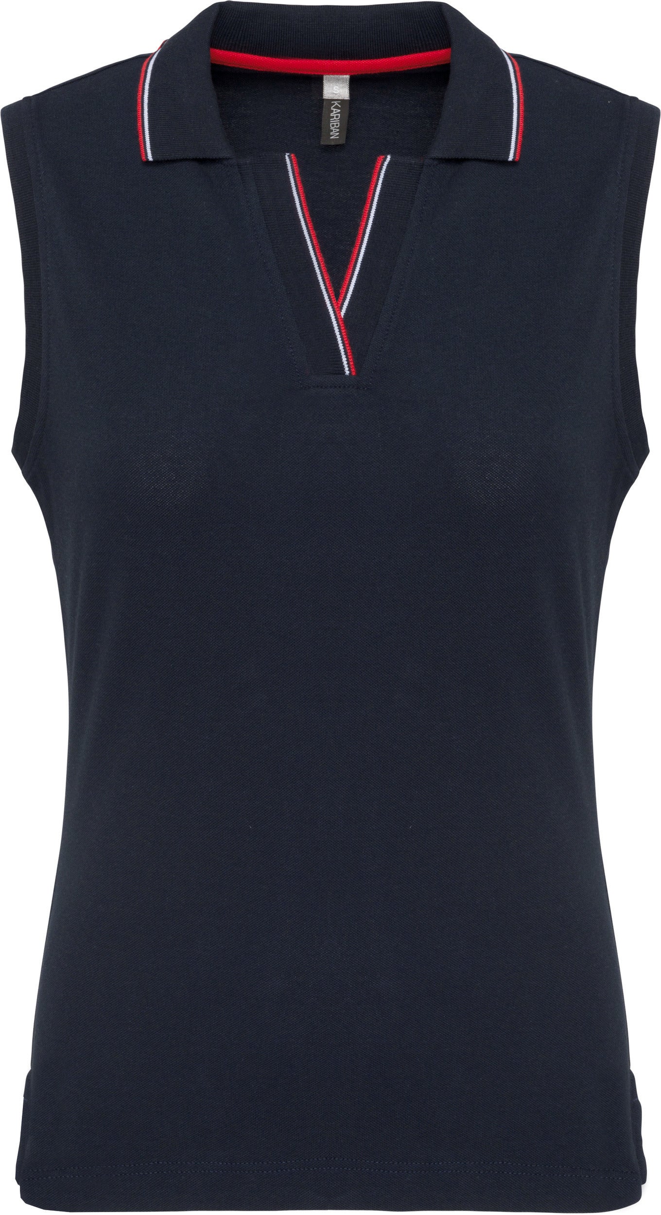 Polo sans manches femme