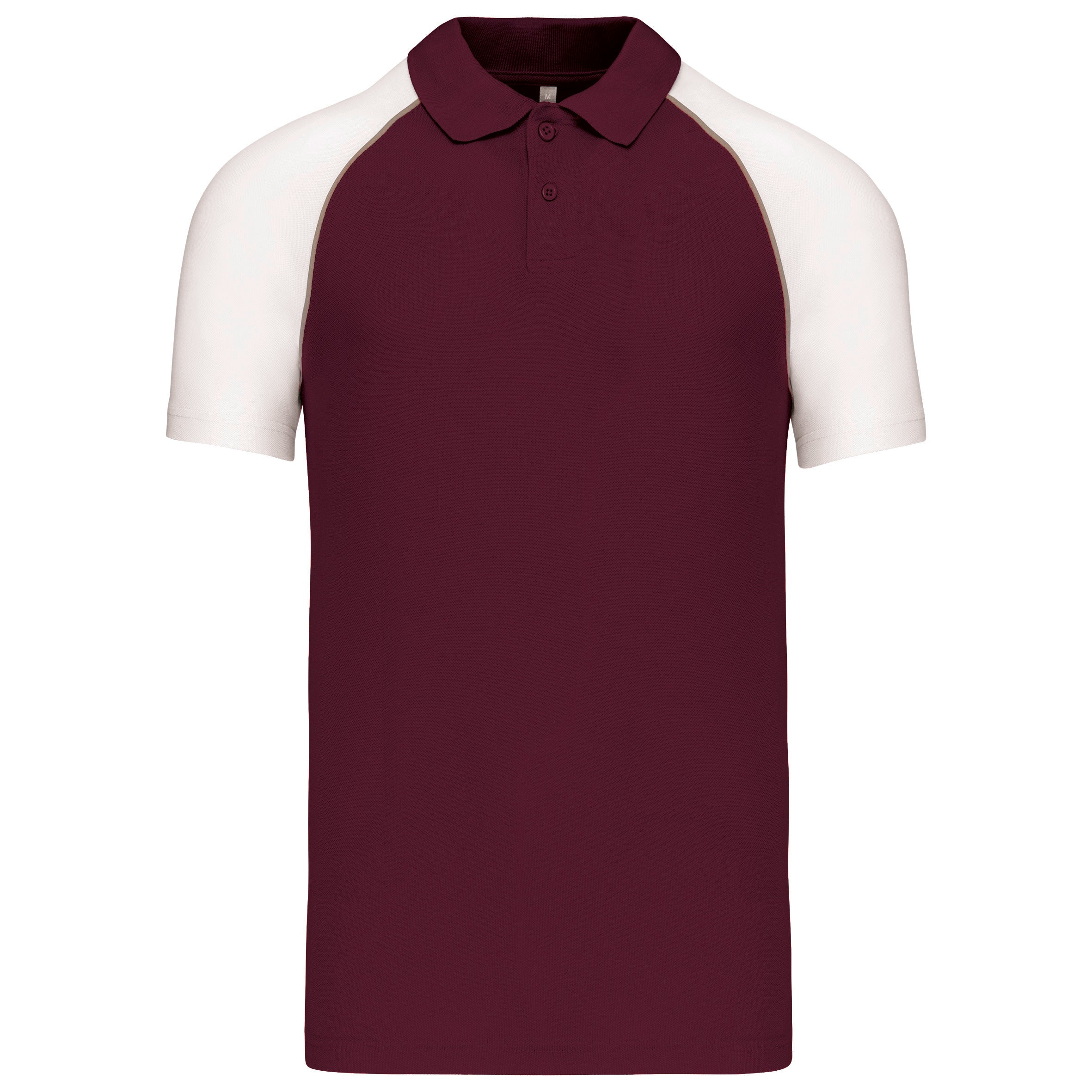 Short-sleeved baseball polo shirt