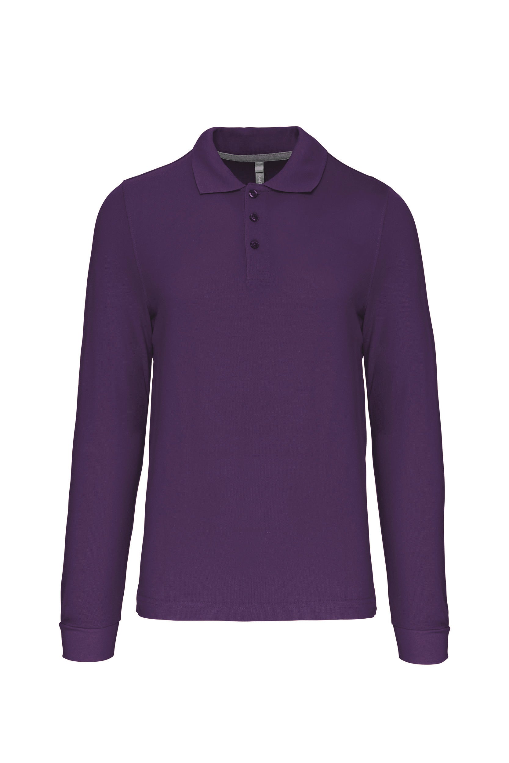 Heren poloshirt met lange mouwen