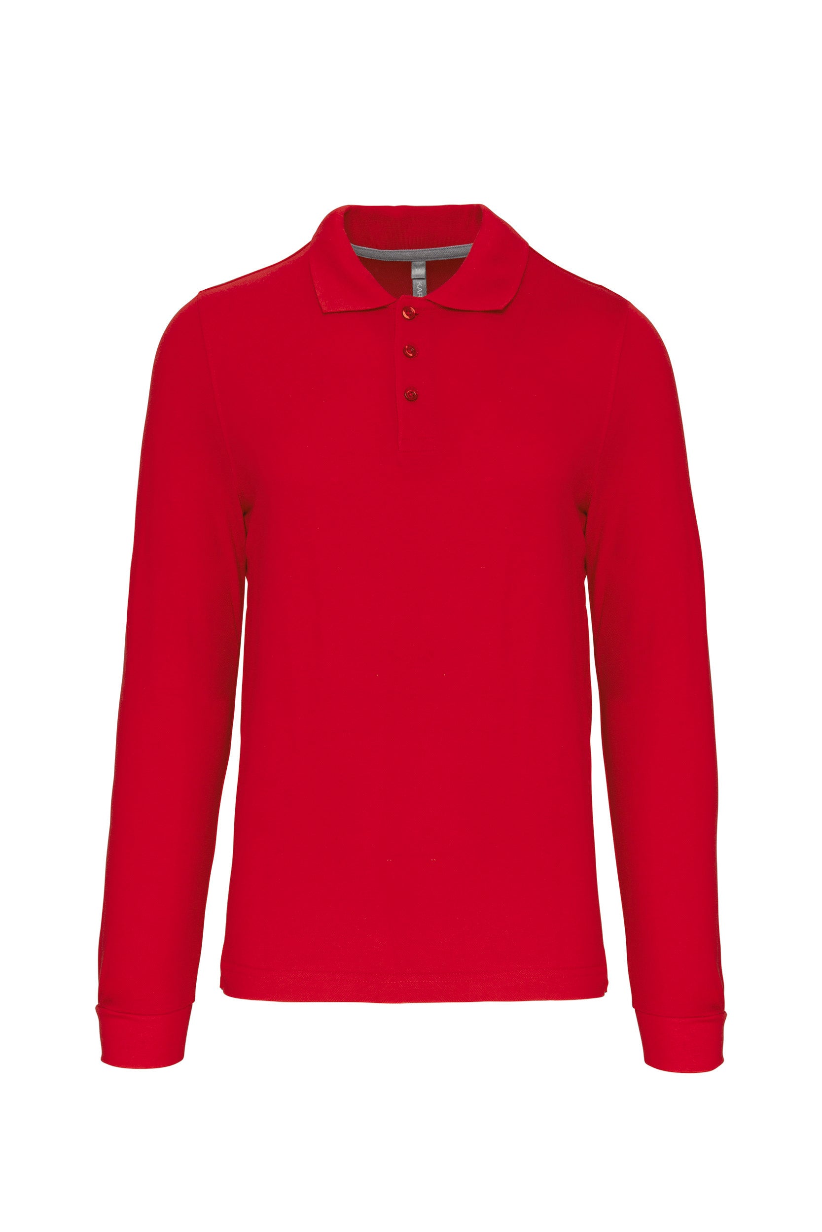 Heren poloshirt met lange mouwen
