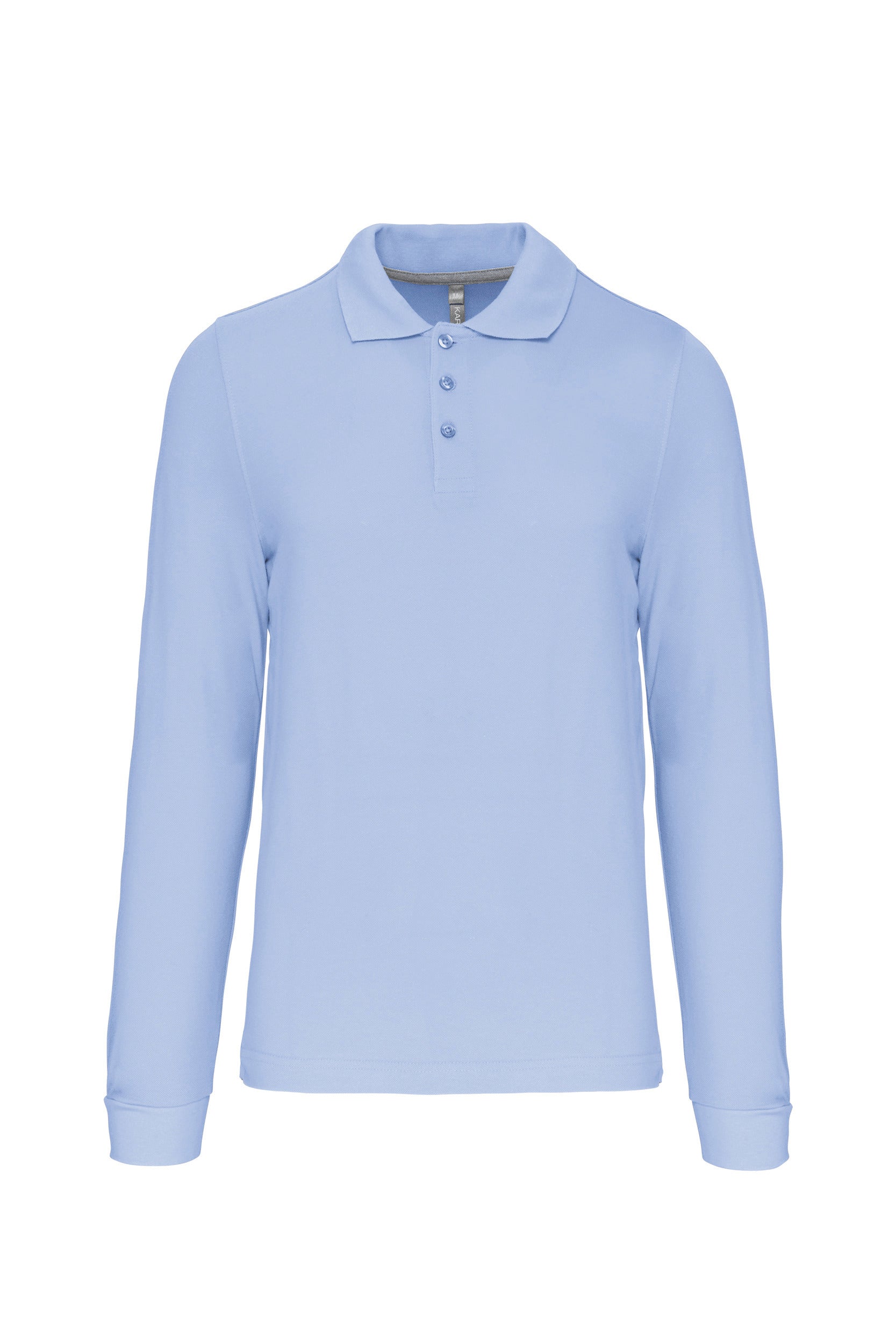 Heren poloshirt met lange mouwen