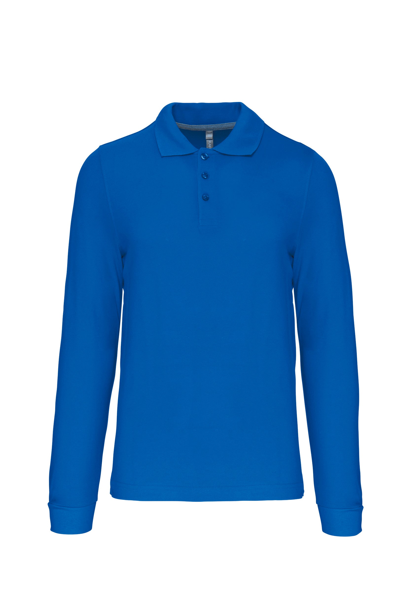 Heren poloshirt met lange mouwen