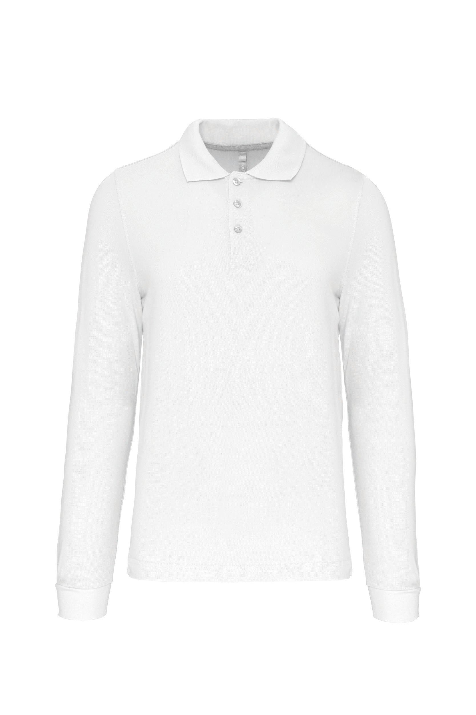 Heren poloshirt met lange mouwen