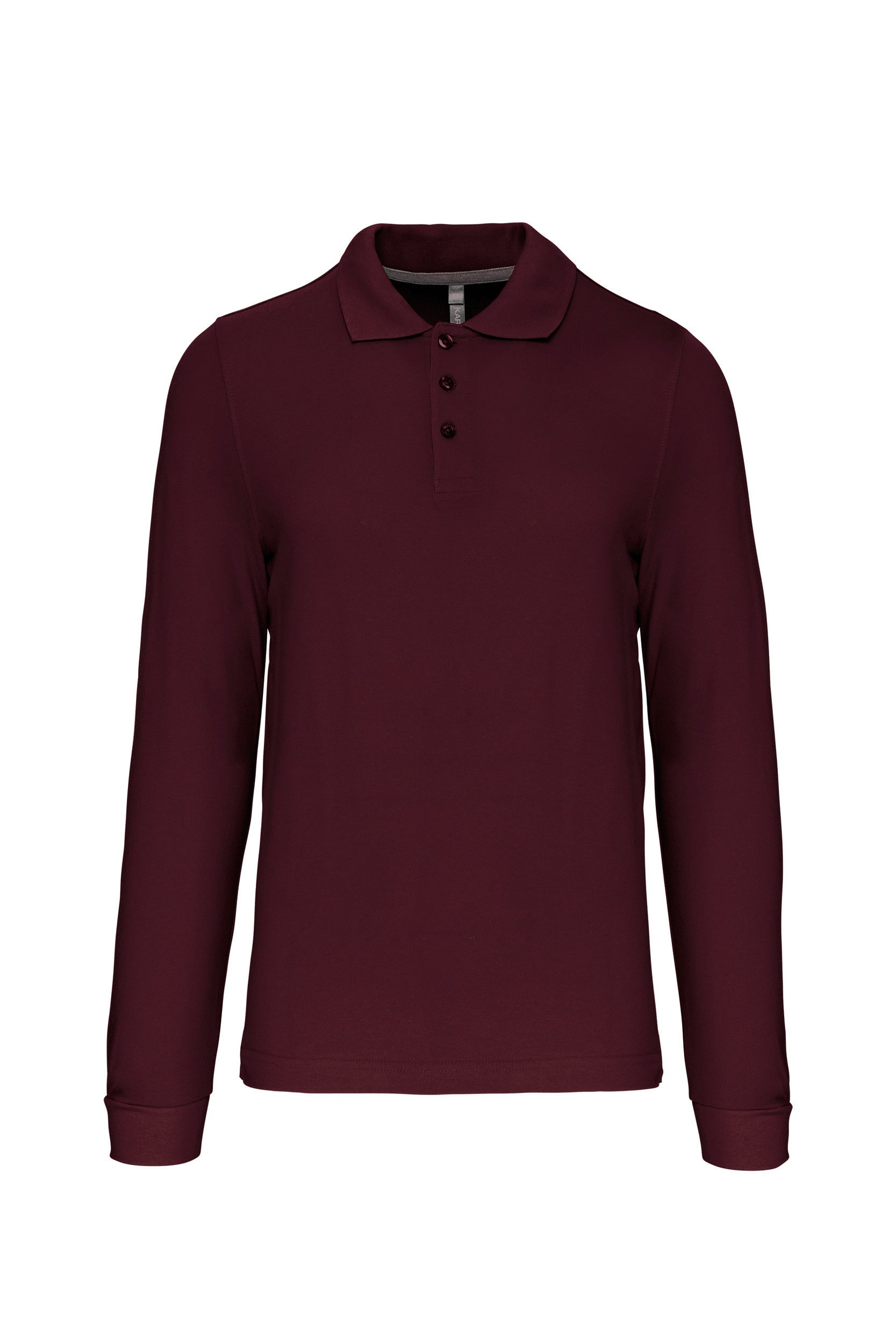 Heren poloshirt met lange mouwen