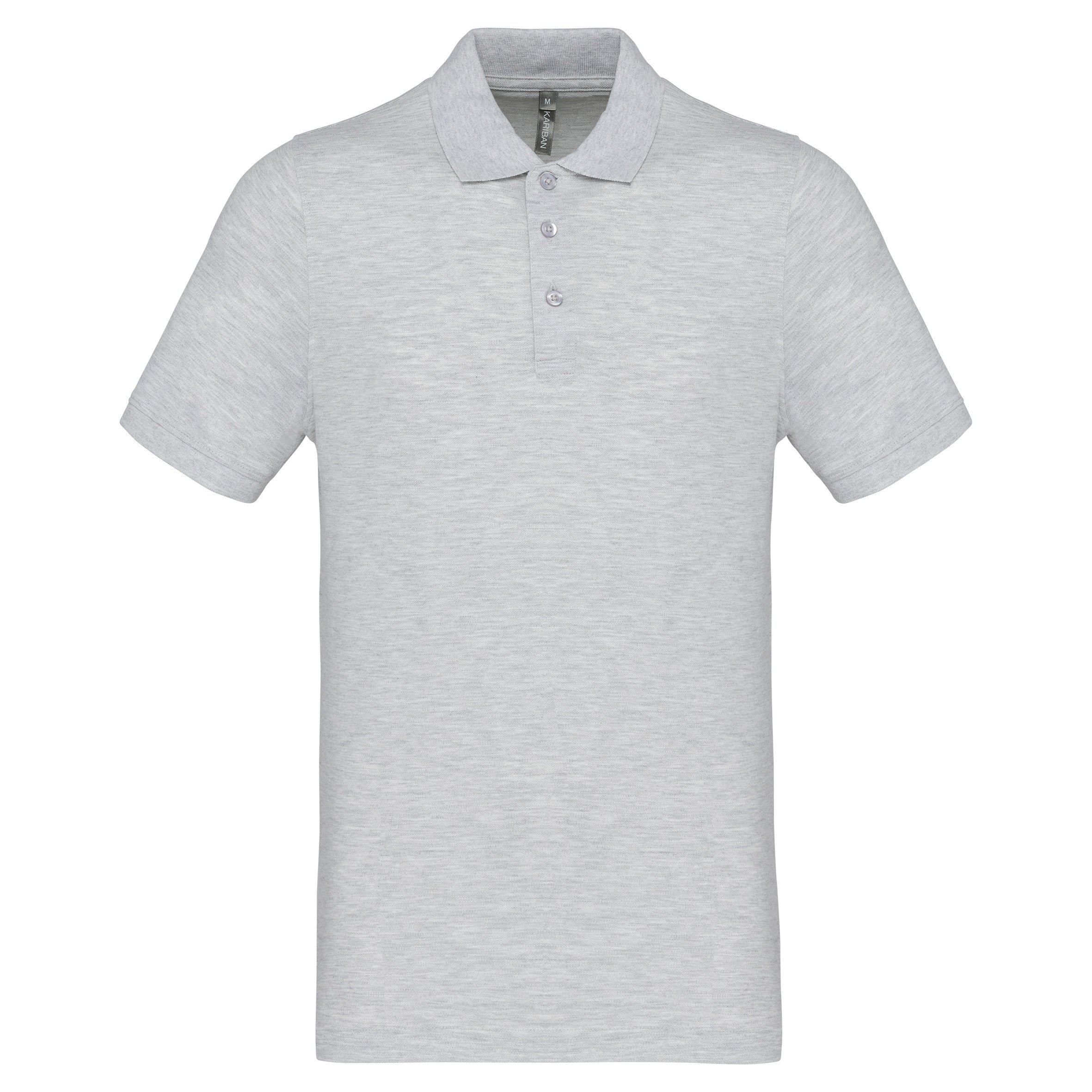 Men's short-sleeved piqué polo shirt