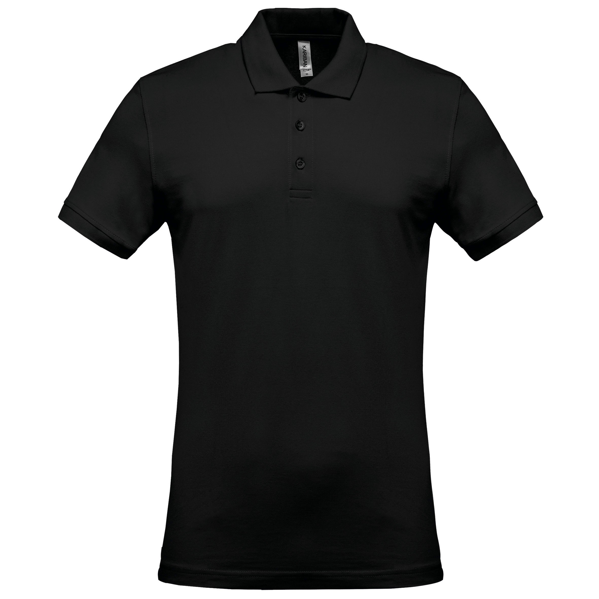 Men's short-sleeved piqué polo shirt