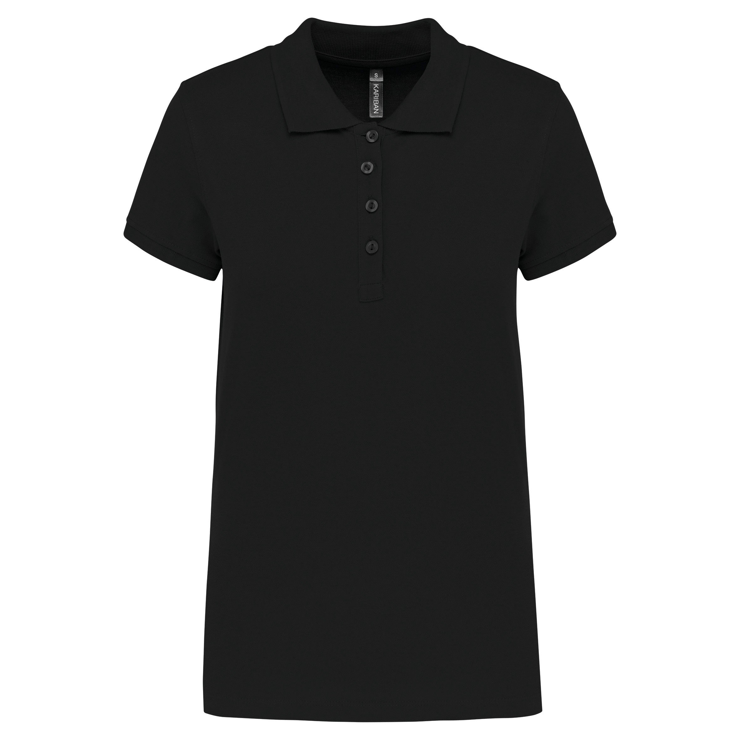 Women's short-sleeved piqué polo shirt