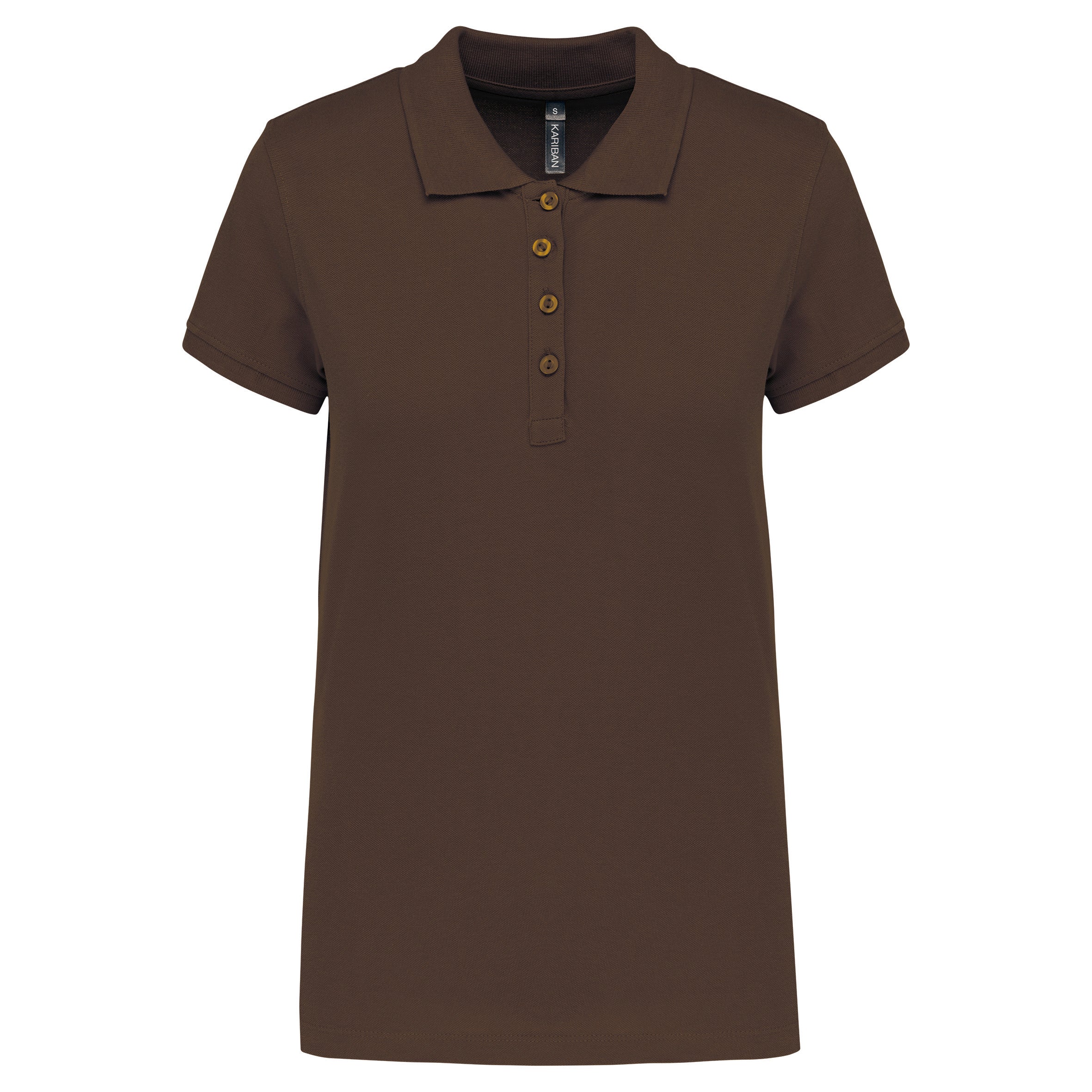 Women's short-sleeved piqué polo shirt