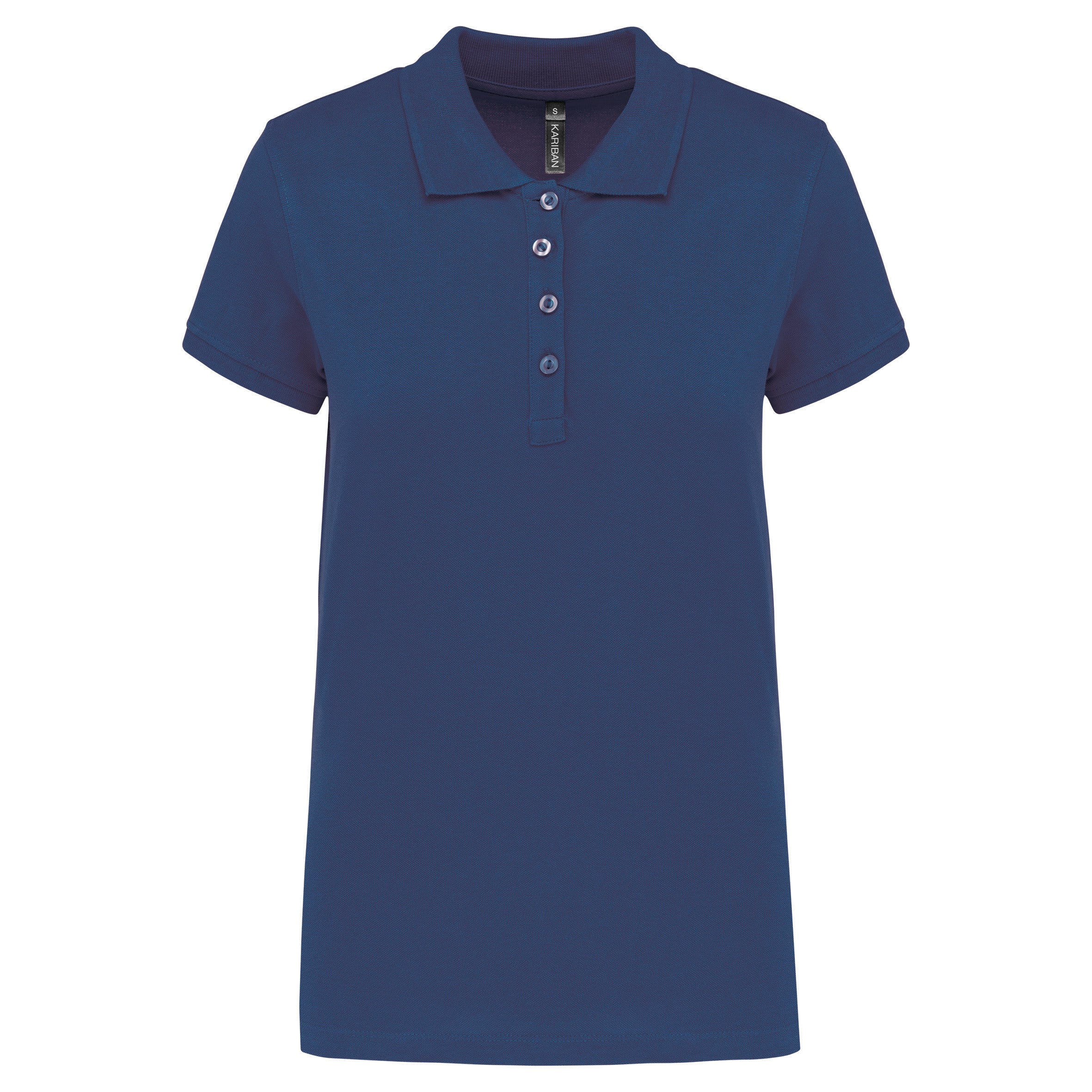 Women's short-sleeved piqué polo shirt
