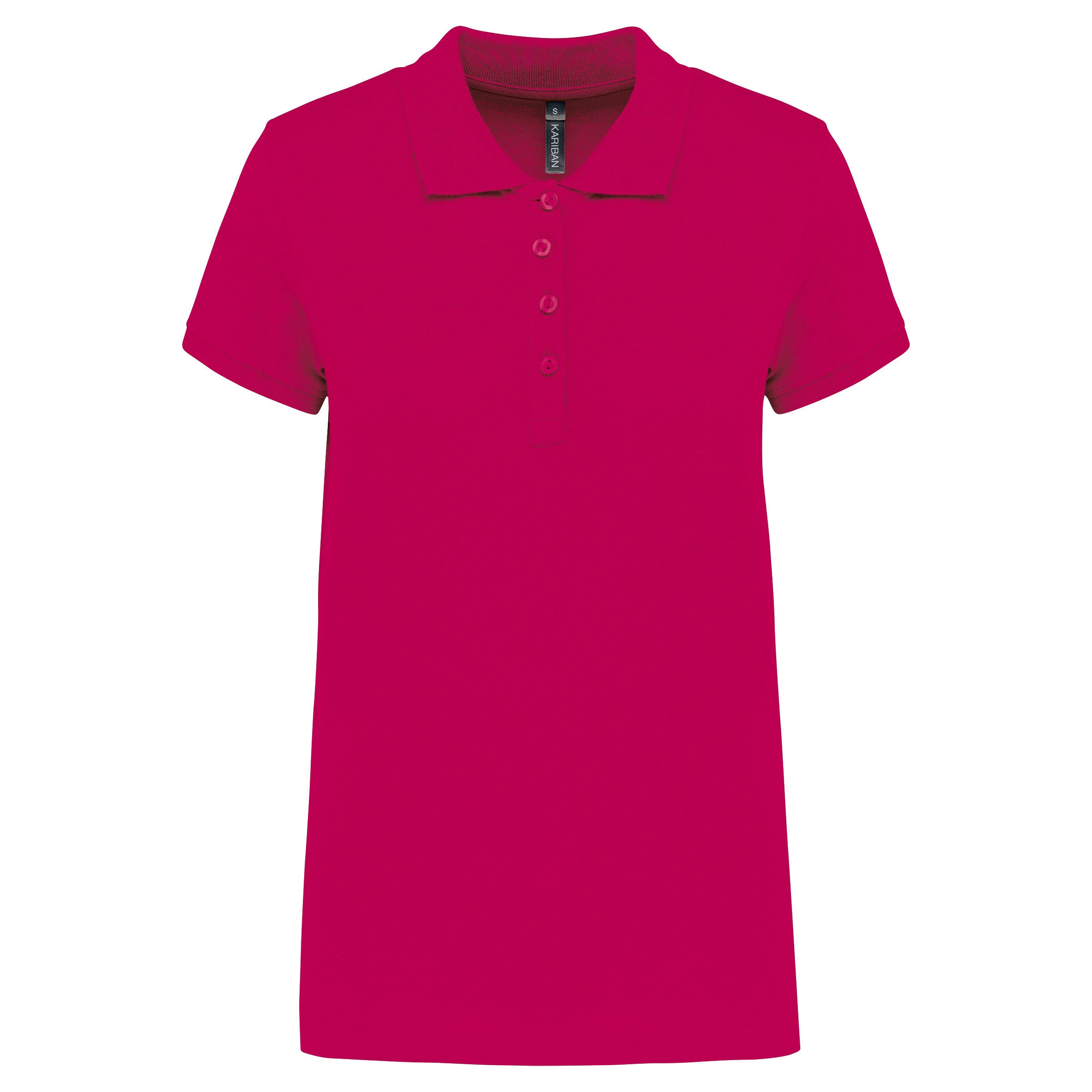 Women's short-sleeved piqué polo shirt