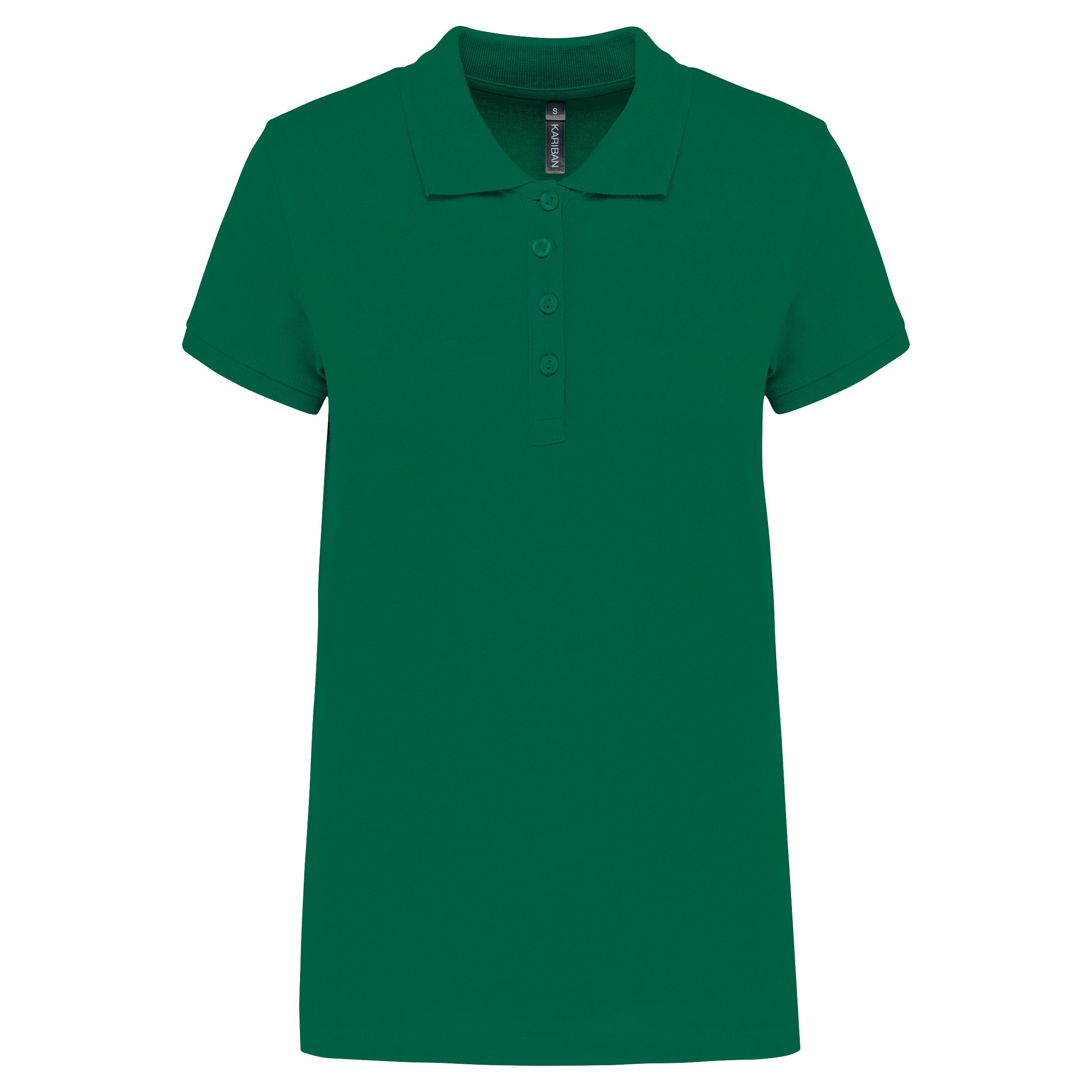 Women's short-sleeved piqué polo shirt