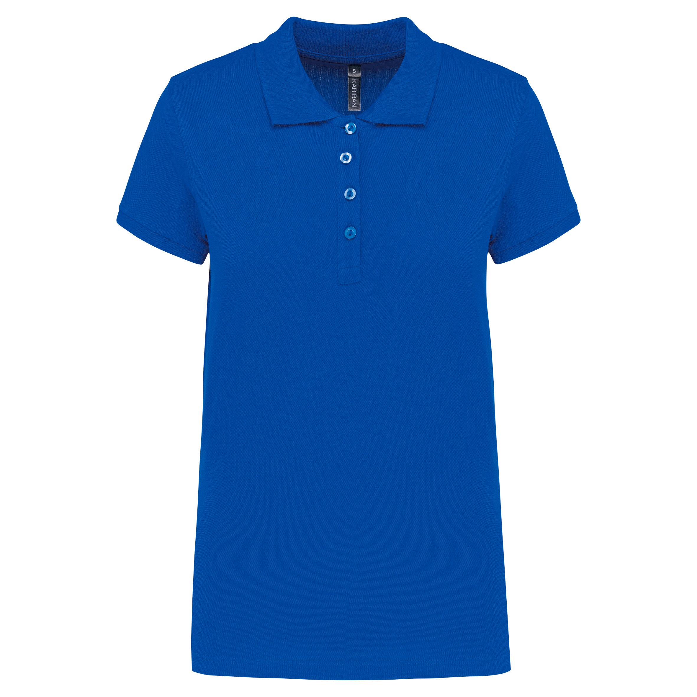 Women's short-sleeved piqué polo shirt