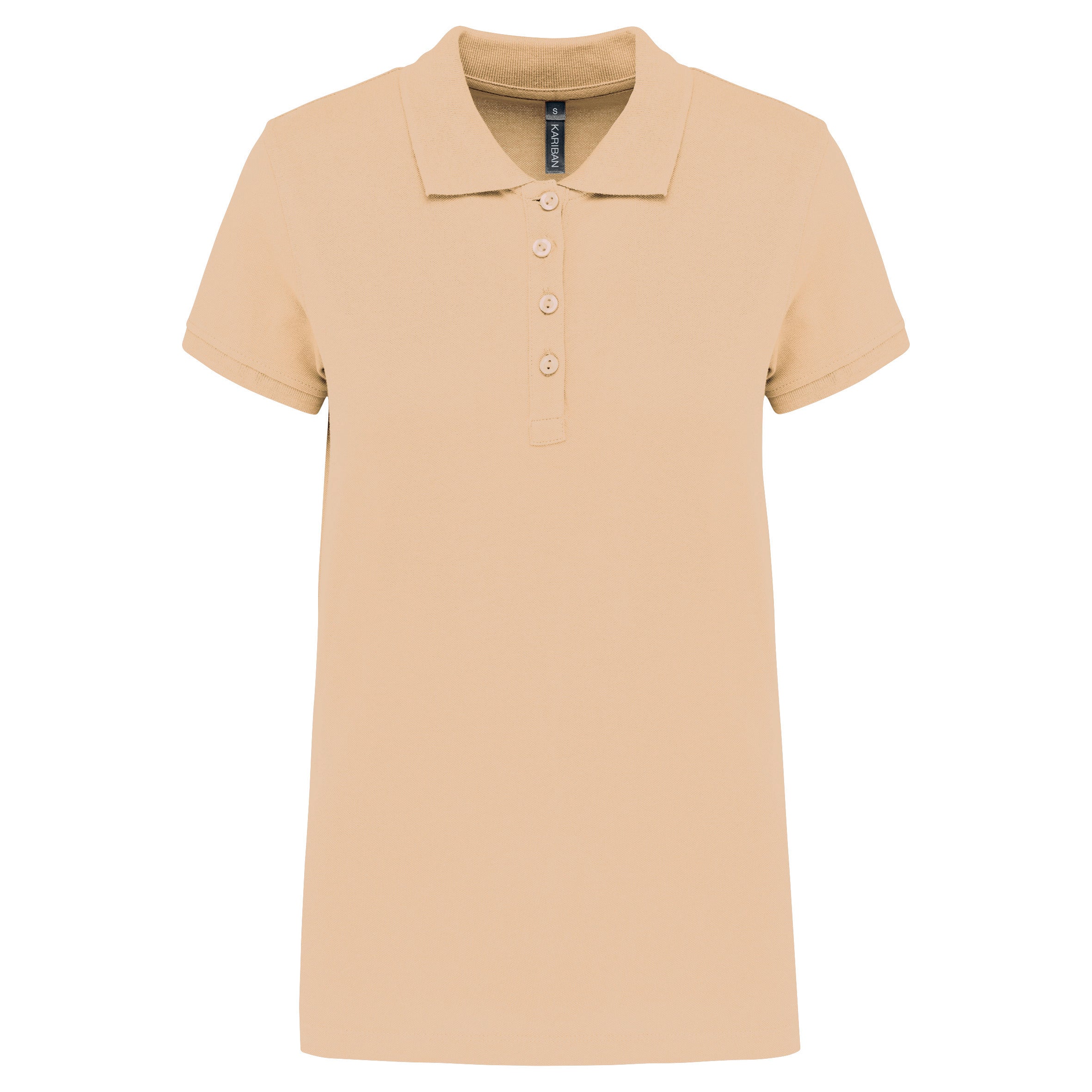 Women's short-sleeved piqué polo shirt